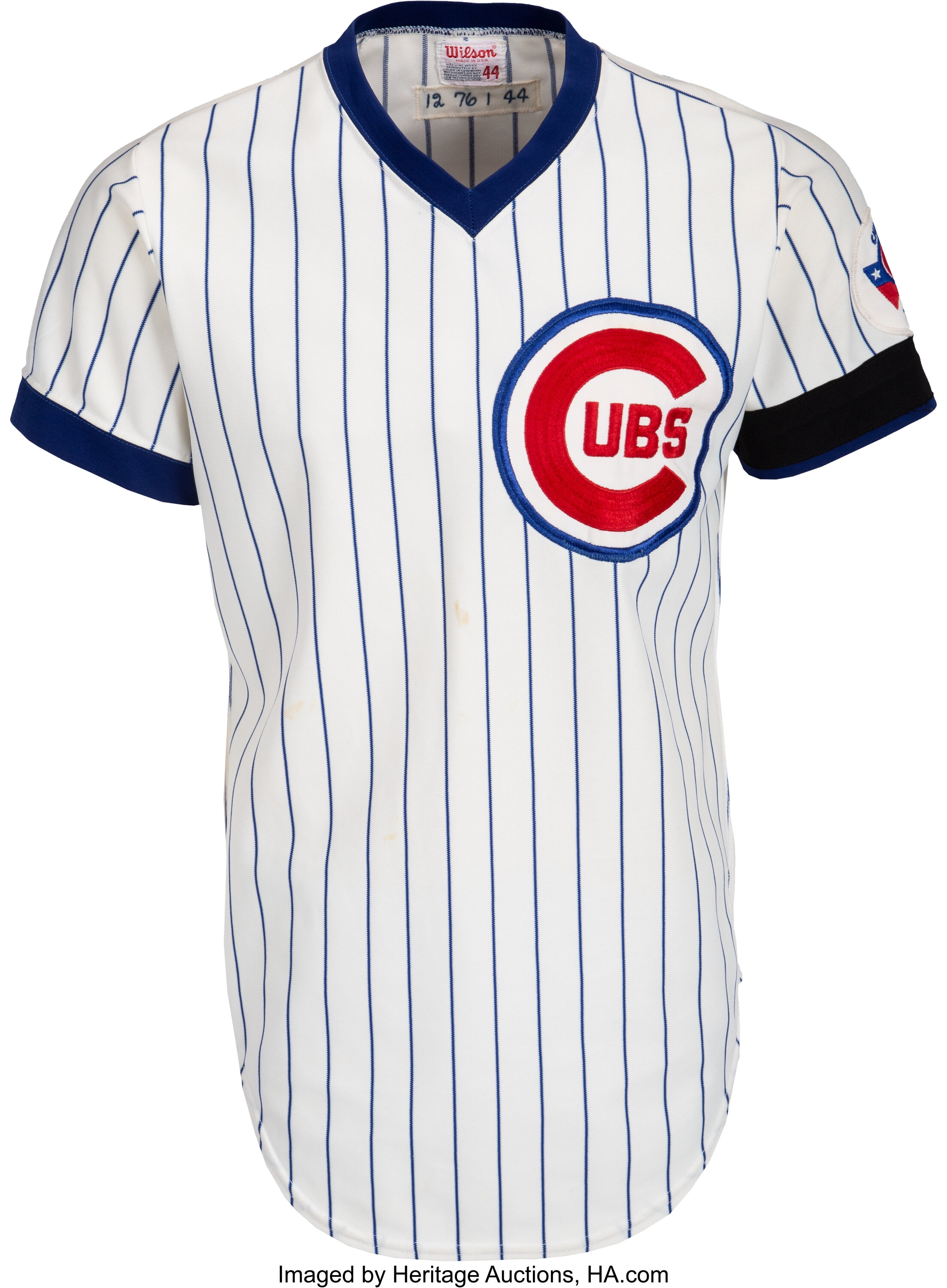 1976 Andre Thornton & Jerry Tabb Worn Chicago Cubs Jersey with, Lot #56456