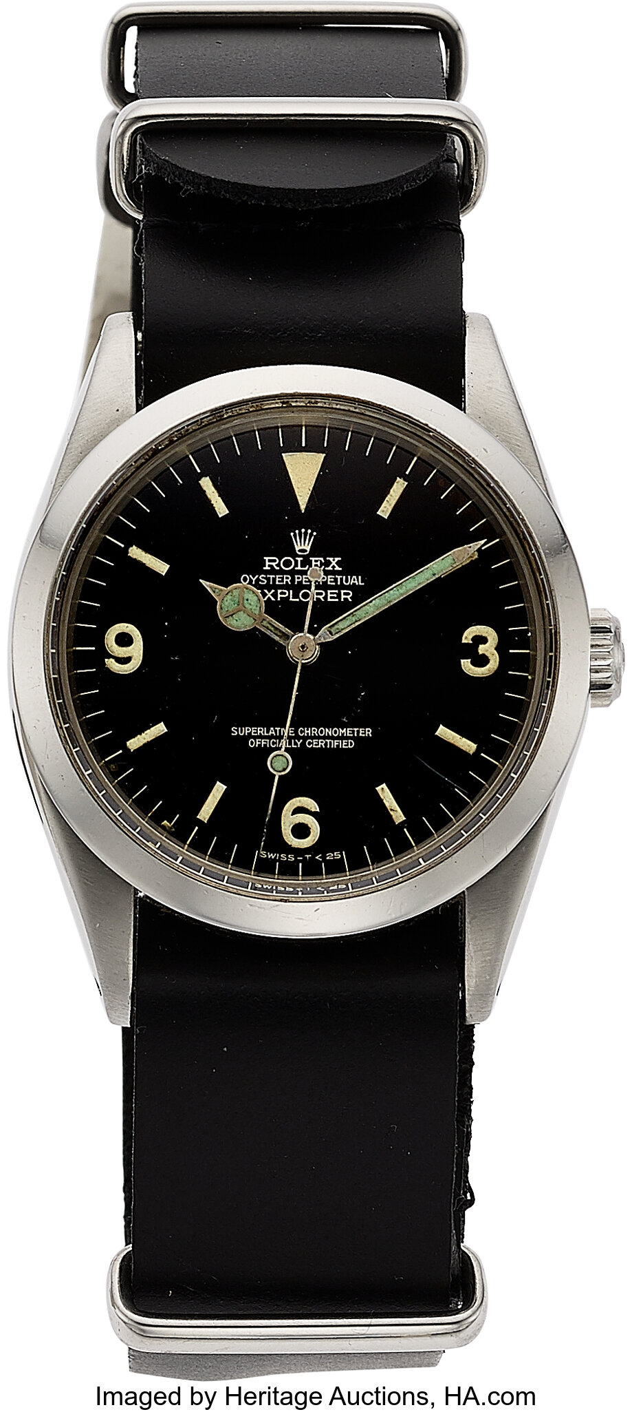 Rolex Explorer Ref 1016 Gloss Gilt Dial Circa 1966 Total Lot Heritage Auctions