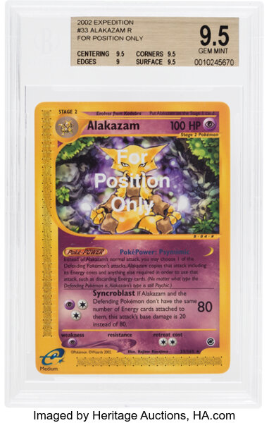 Pokémon Alakazam #33 For Position Only Expedition Set Trading Card