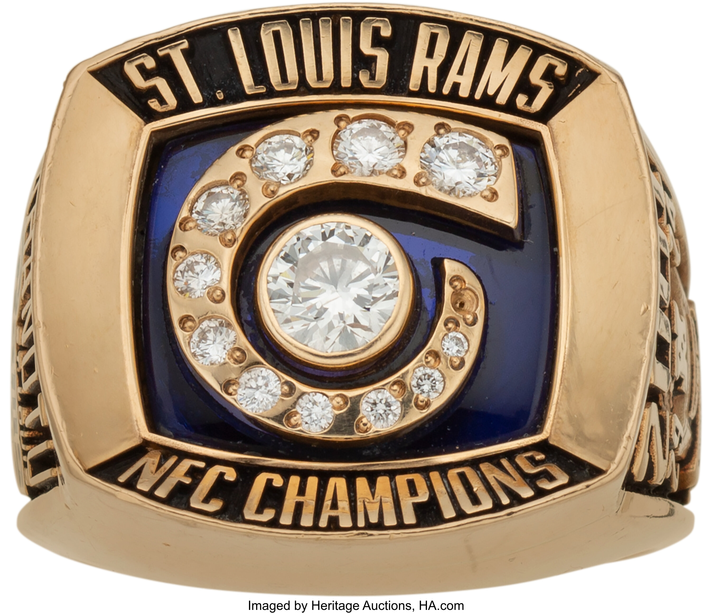 Los Angeles Rams NFC Football Championship Ring (2001) - Premium Serie –  Rings For Champs