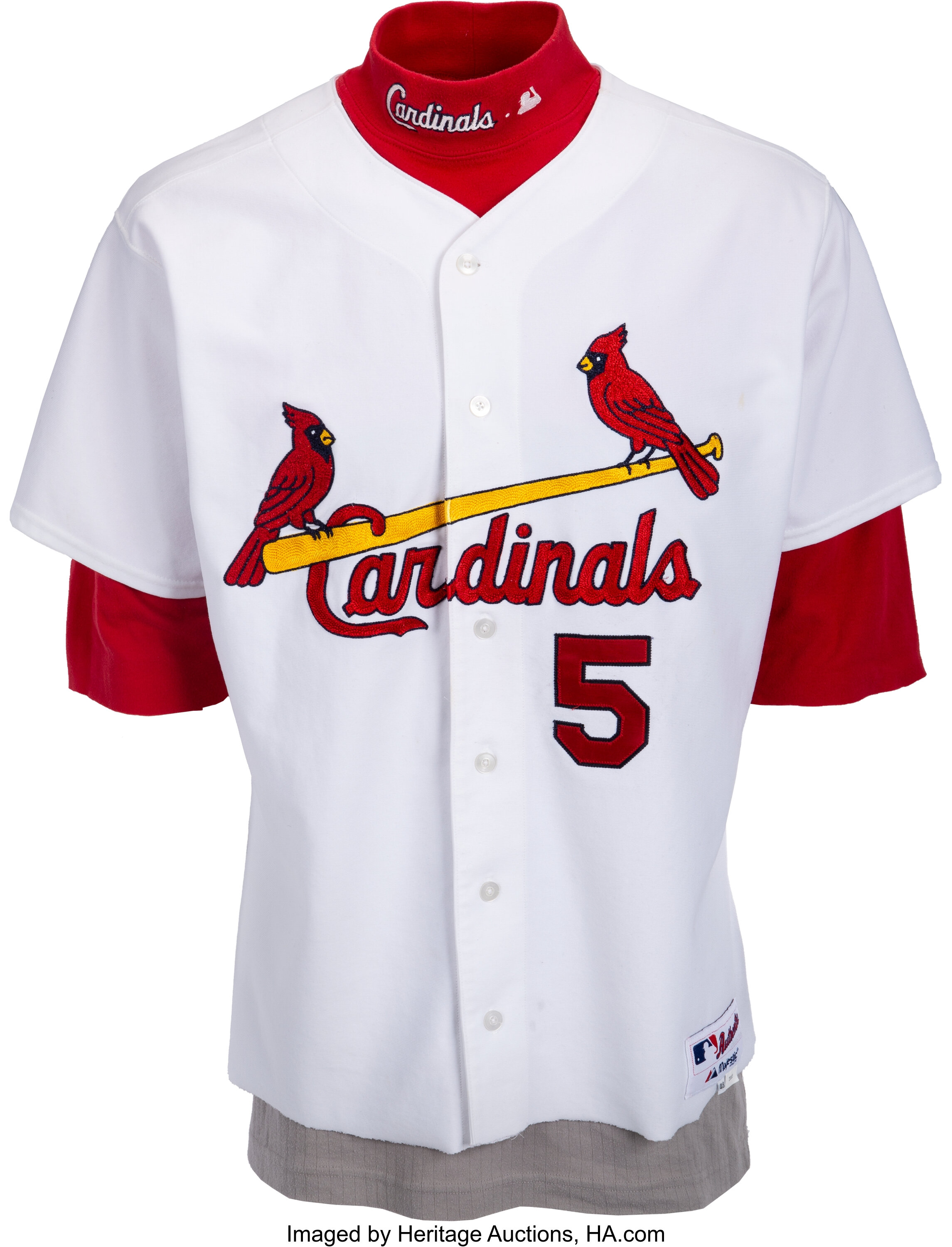 2003 Albert Pujols Game Worn St. Louis Cardinals Jersey &, Lot #56490