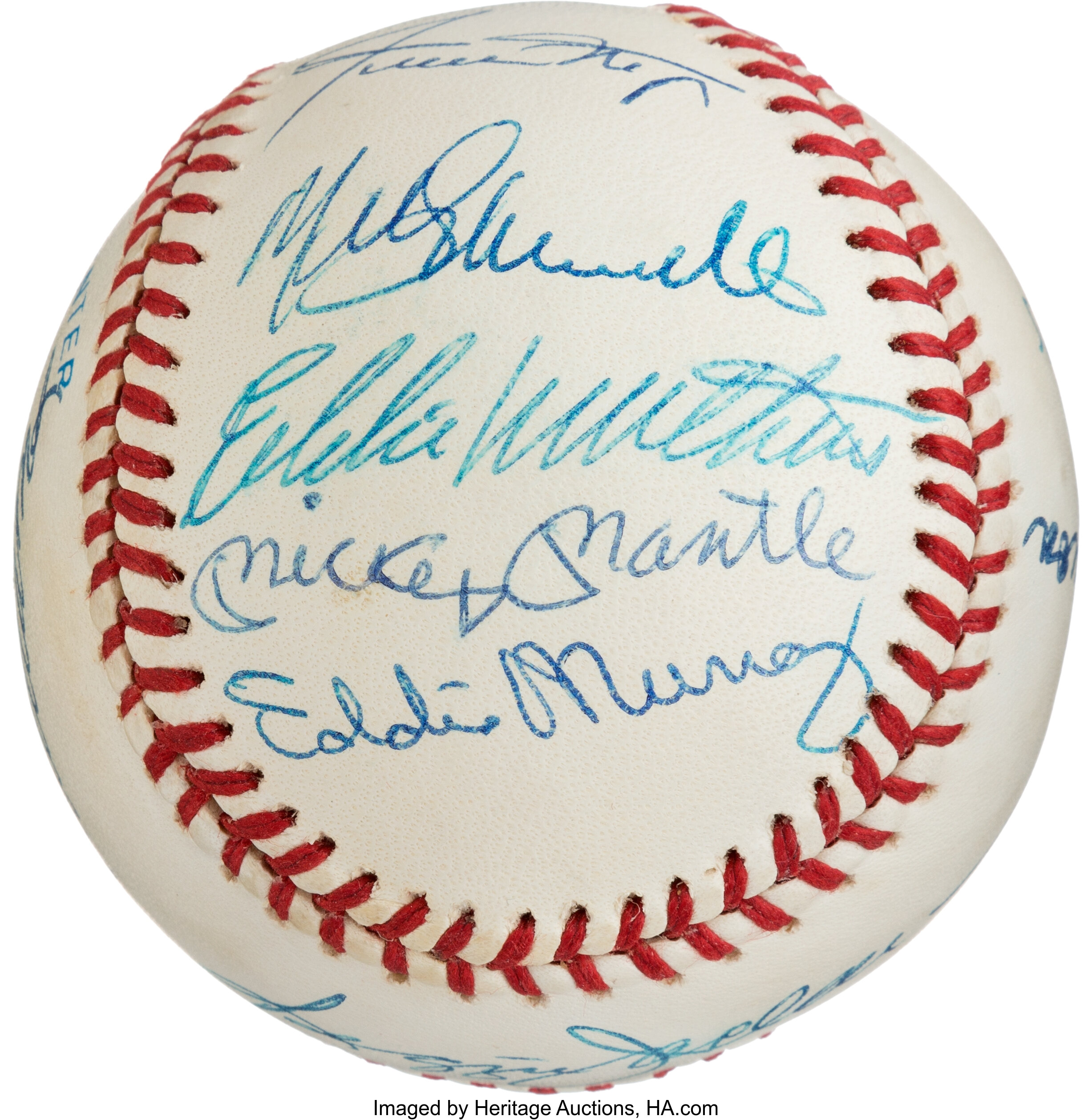 1980's 500 Home Run Club Signed Baseball. Baseball Collectibles, Lot  #56061