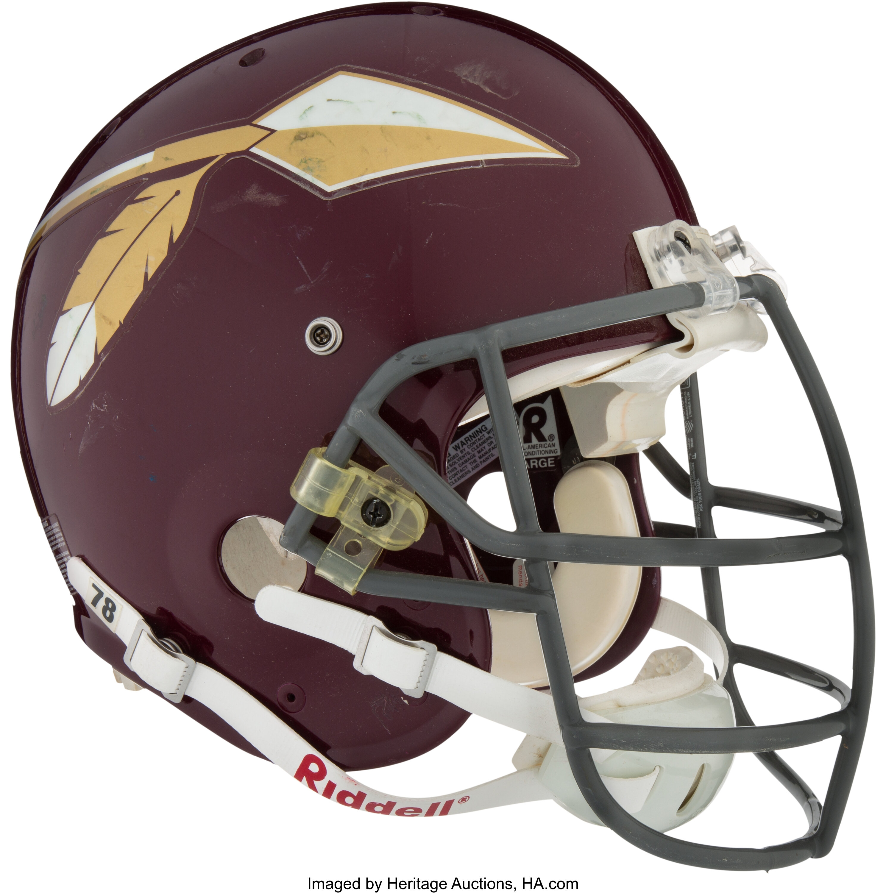 Washington Redskins Embossed Metal Helmet Sign, 8 x 8 – THE 4TH