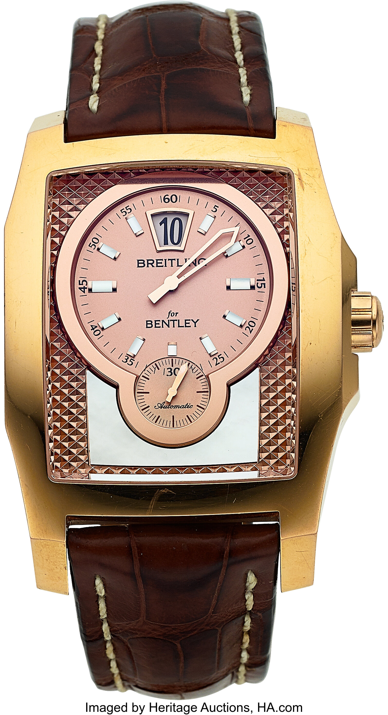 Breitling For Bentley Flying B Watch in 18K Rose Gold Jump Hour