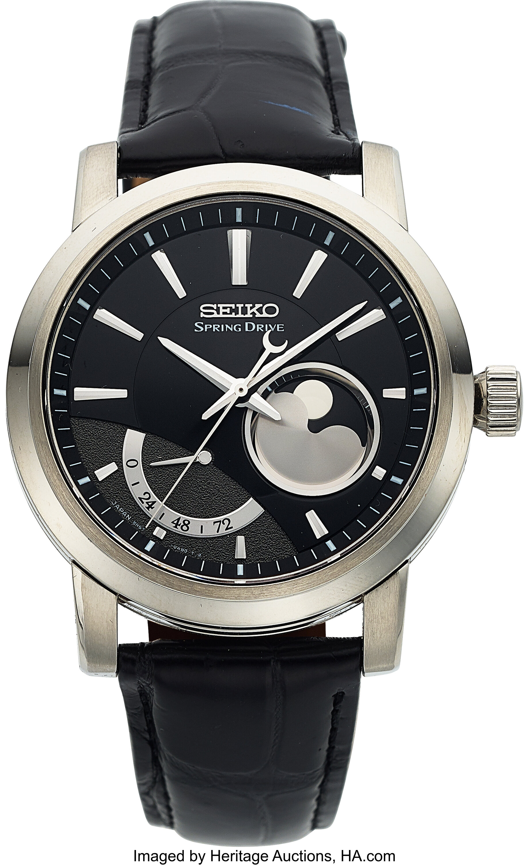 Seiko, Spring Drive Moonphase, Limited Edition 044/200, Circa 2008. | Lot  #54091 | Heritage Auctions