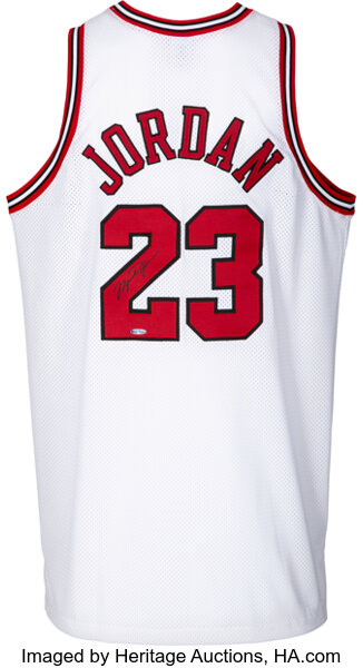 MICHAEL JORDAN Autographed Chicago Bulls White 1997-98 Authentic