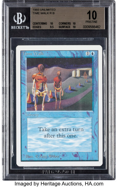 Magic: The Gathering Unlimited Edition Time Walk BGS 10 (Wizards 