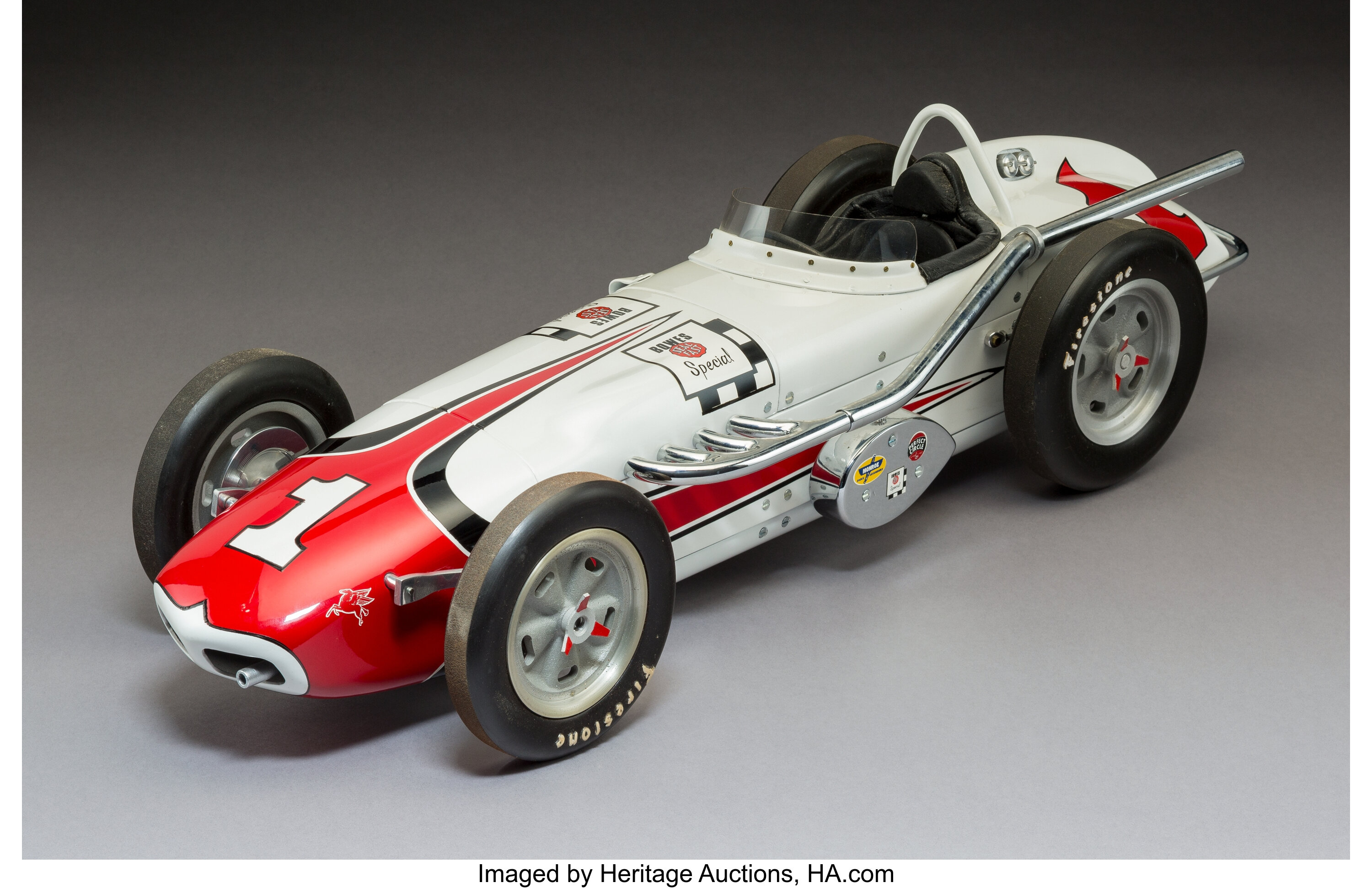 A John Snowberger Enameled Cast Aluminum Indy 500 Racing Car Model ...