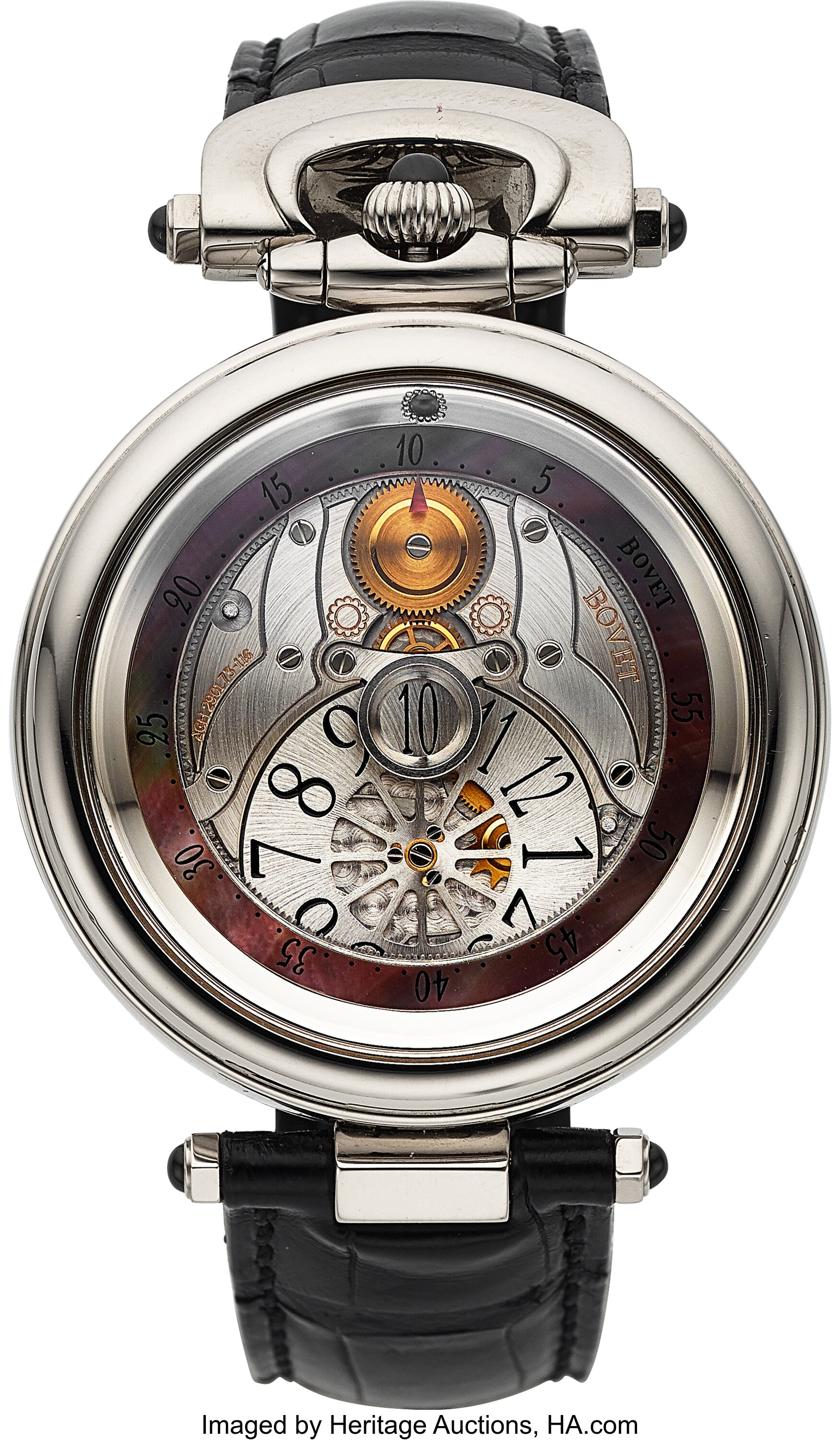 Bovet Rare and Fine Fleurier Amadeo 42 with Jumping Hours 18K