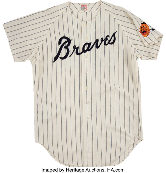 Blank Atlanta Braves Throwback Jersey, Plain Vintage V Neck
