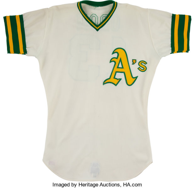 Lot Detail - 1968 John Blue Moon Odom Oakland A's Game-Used Flannel Jersey