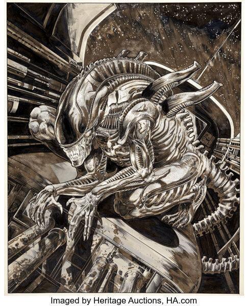 Alien Xenomorph Comic Art