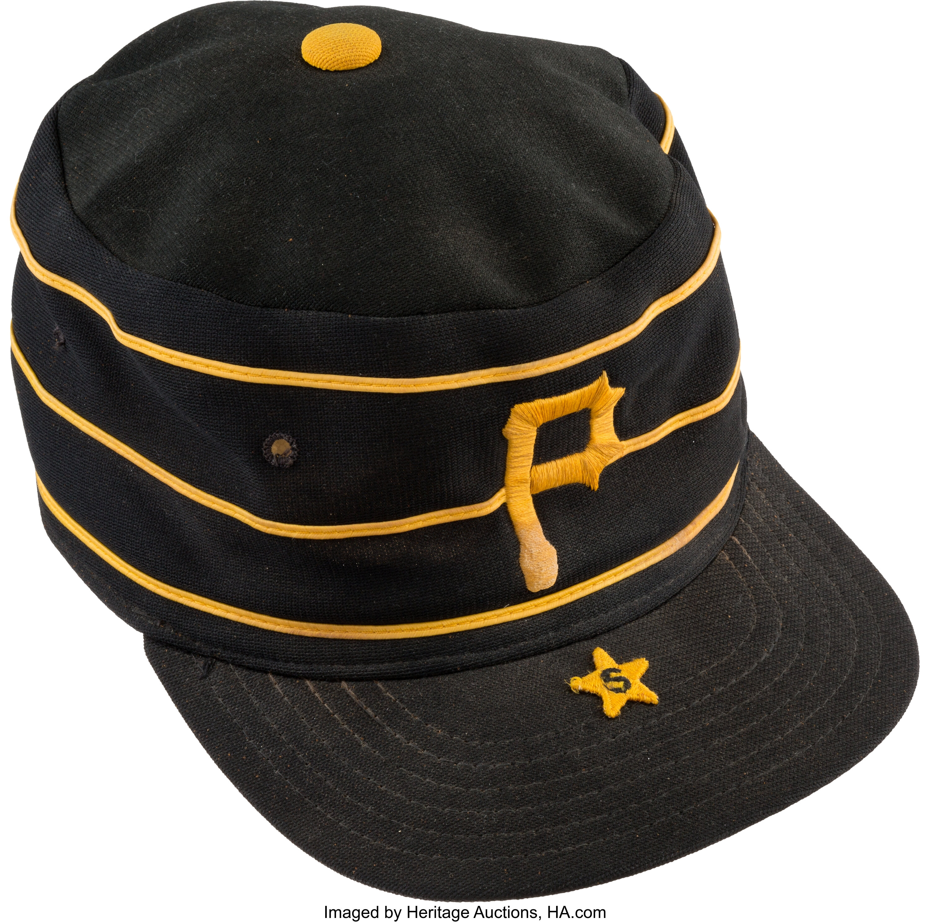 Vintage 70s PITTSBURGH PIRATES Striped Pillbox Hat Union Made 