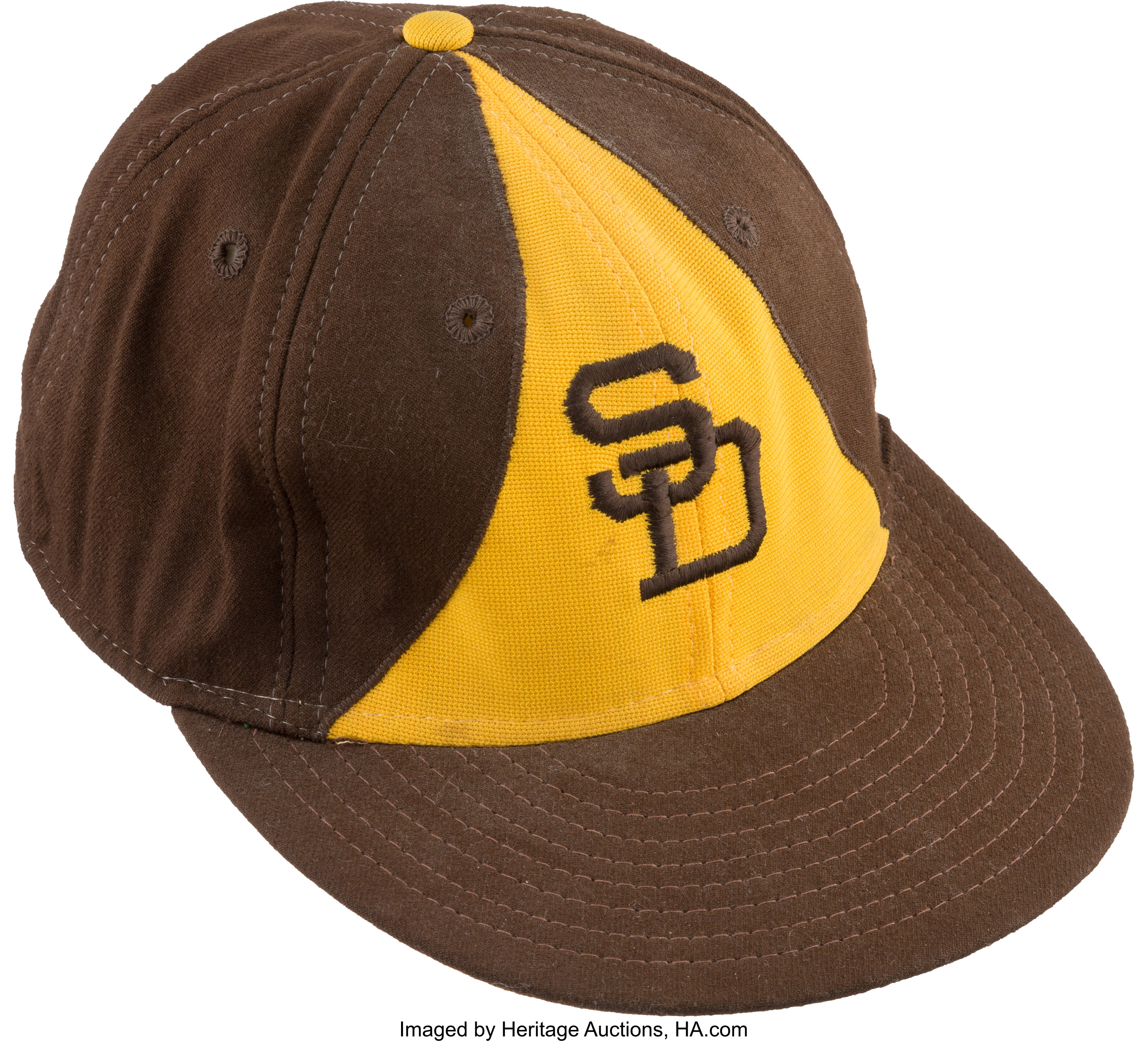 Sold at Auction: San Diego Padres 1969-70 Wilson Game Worn Cap