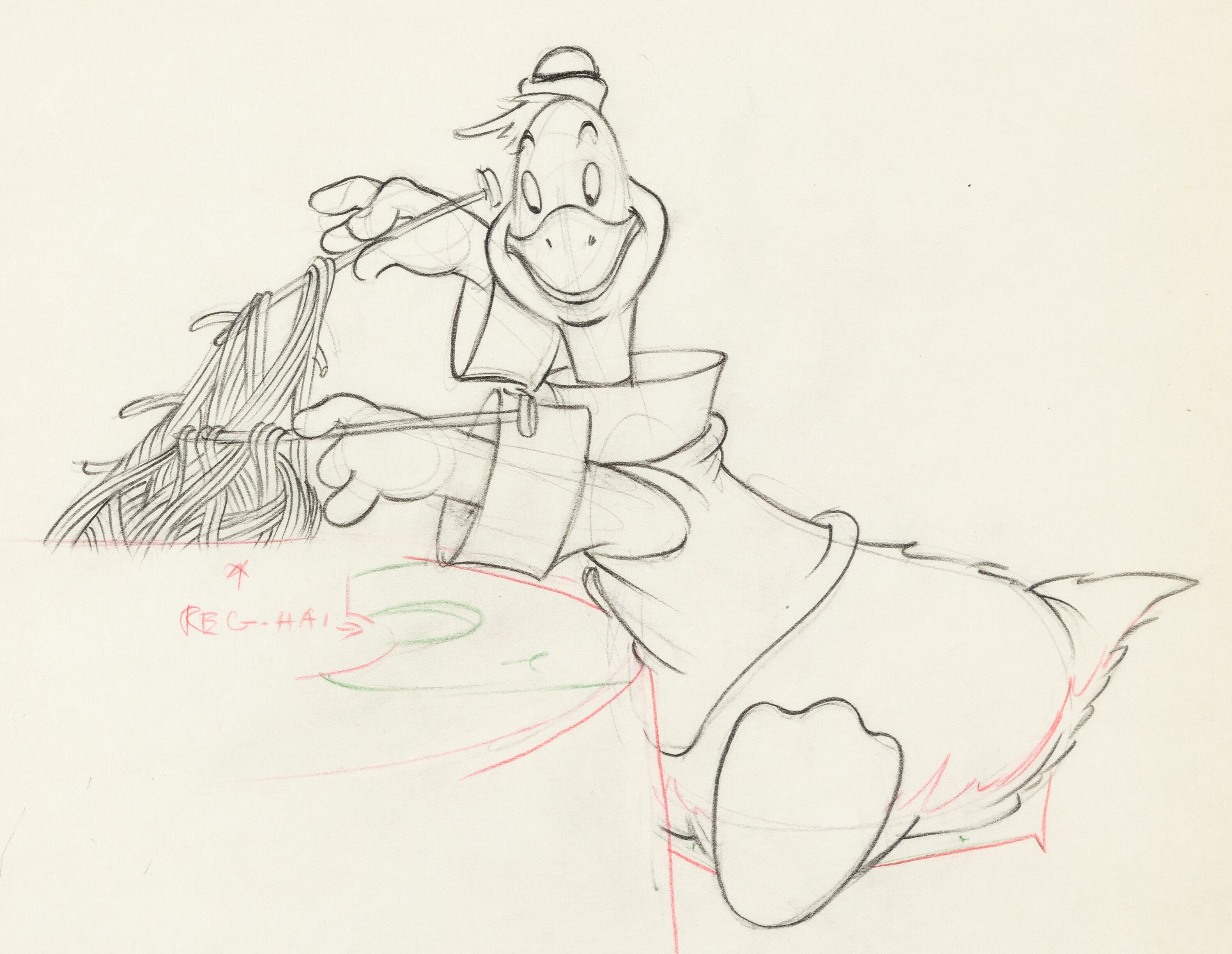 Donalds Cousin Gus Gus Goose Animation Drawing Walt Disney Lot