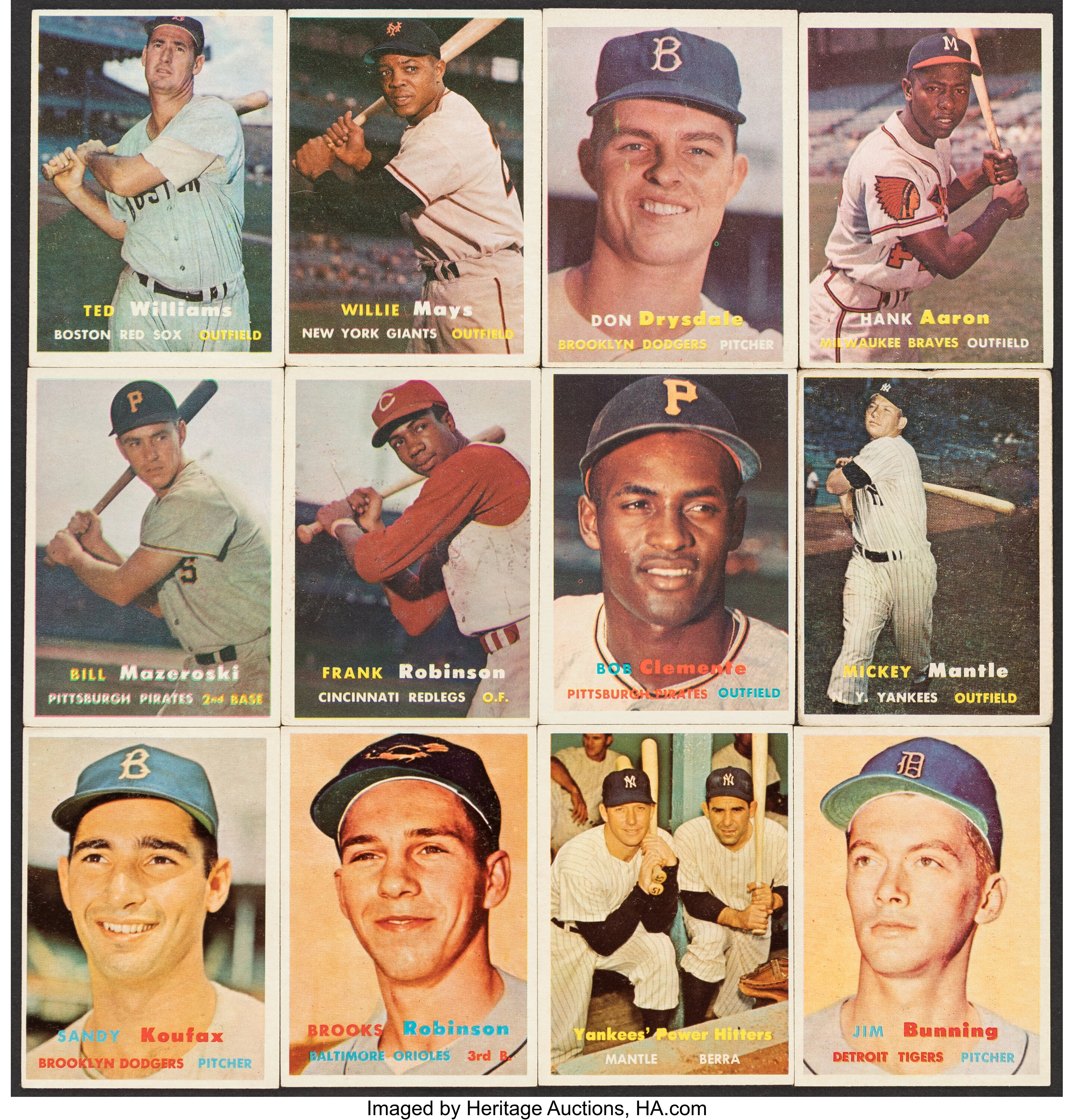 1957 Topps Baseball Complete Set (407). ... Baseball Cards Sets | Lot ...