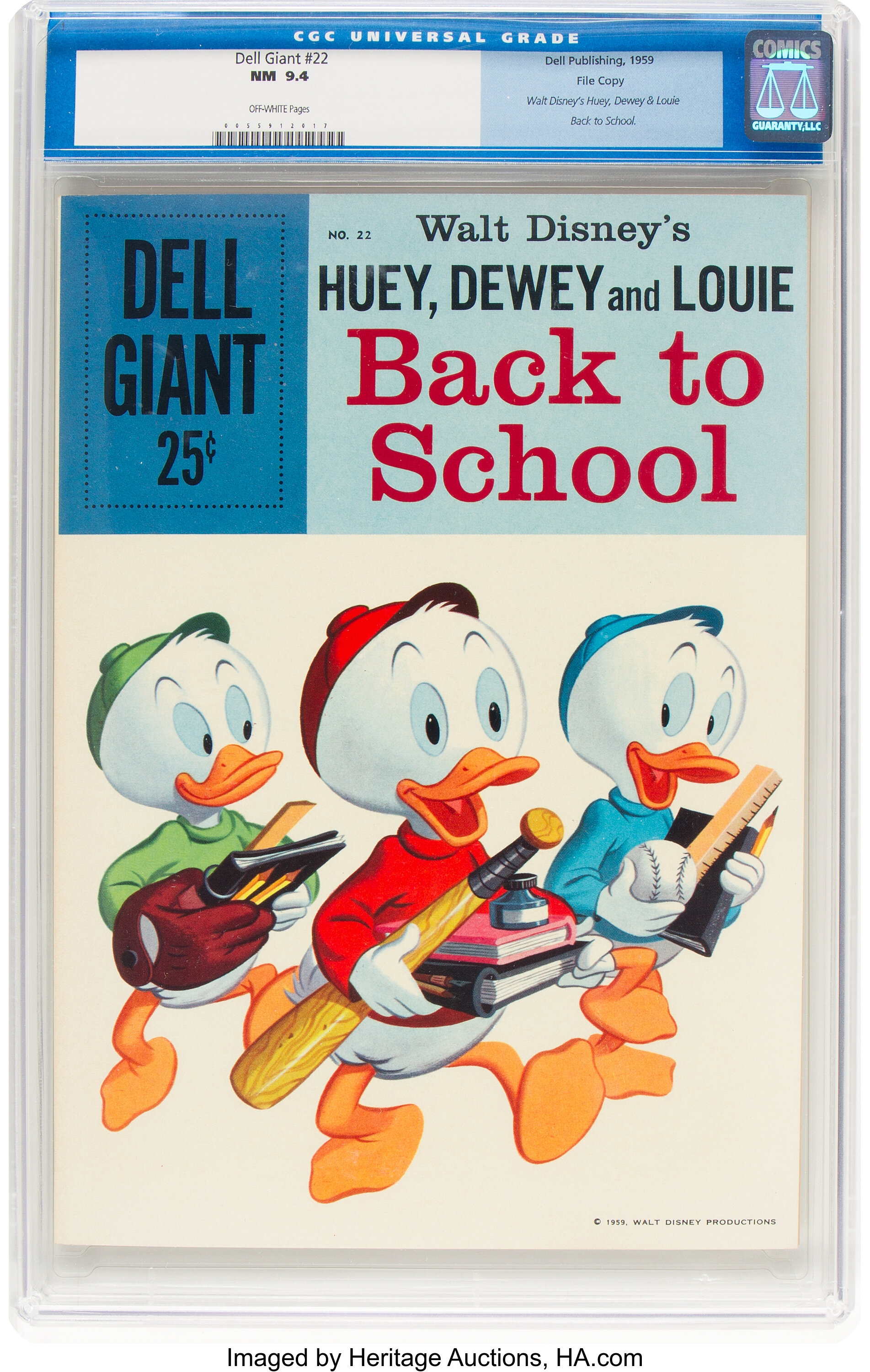 Dell Giant #22 Huey, Dewey, and Louie Back to School - File Copy | Lot  #11347 | Heritage Auctions