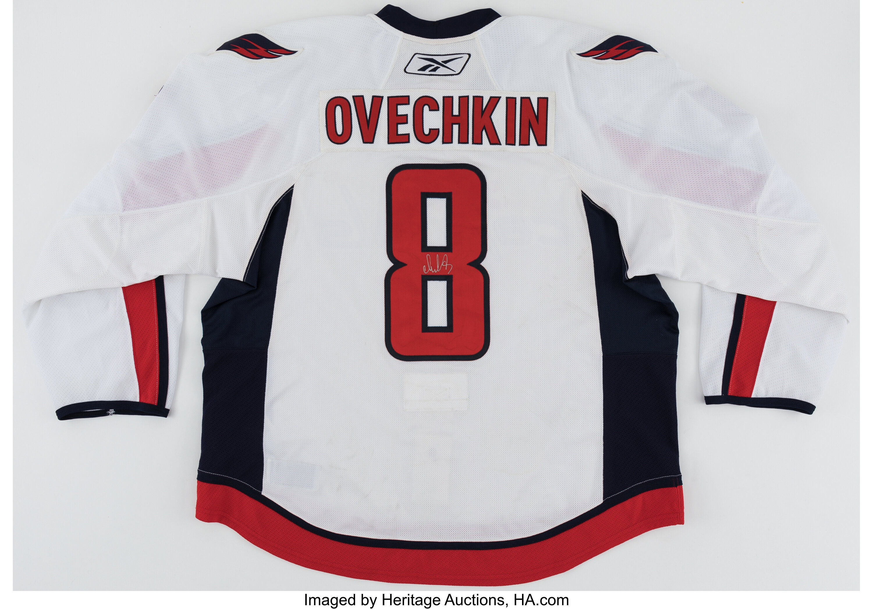 Ovechkin game 2025 worn jersey