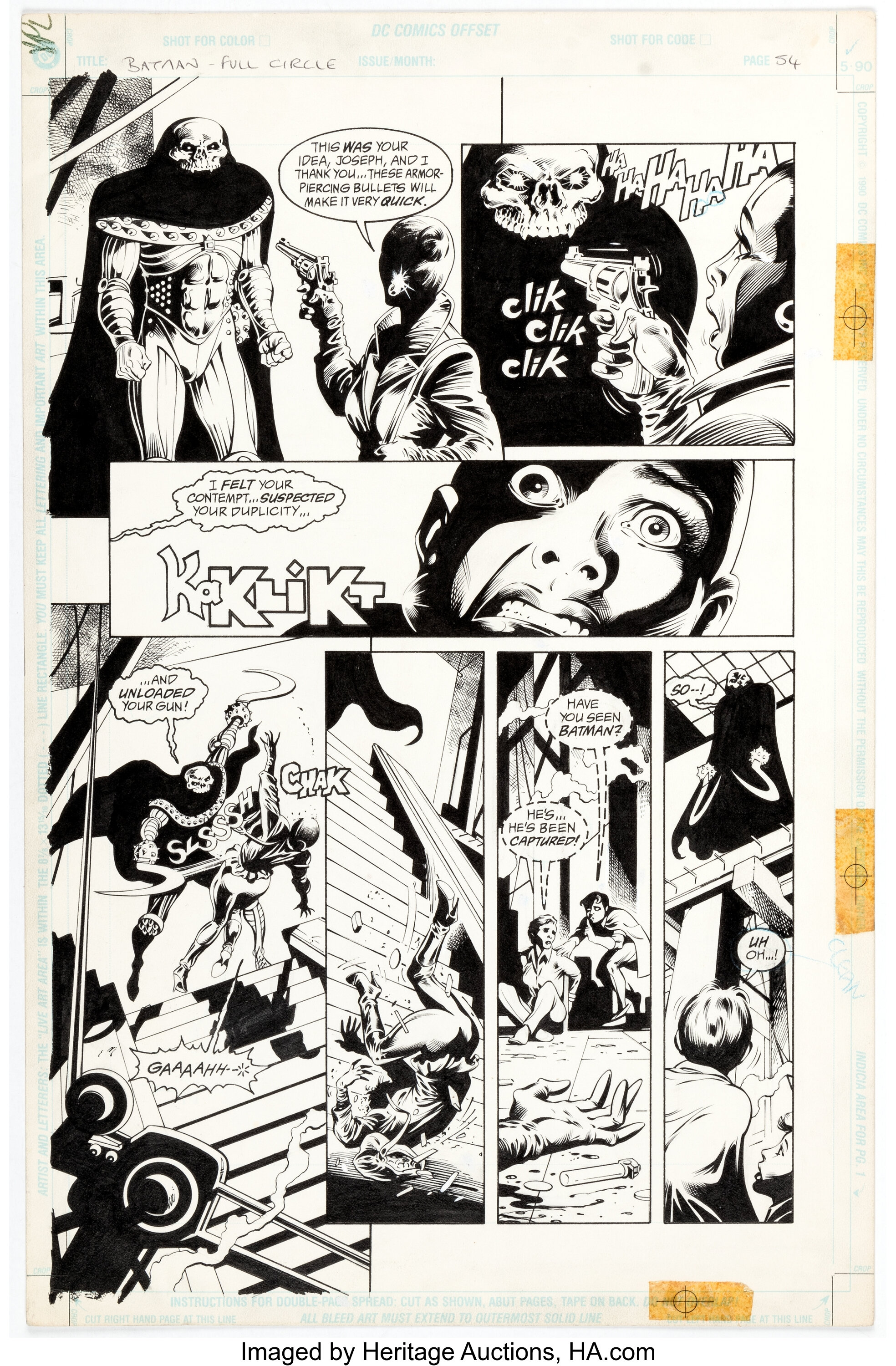 Alan Davis and Mark Farmer Batman: Full Circle Page 54 Original Art | Lot  #11041 | Heritage Auctions