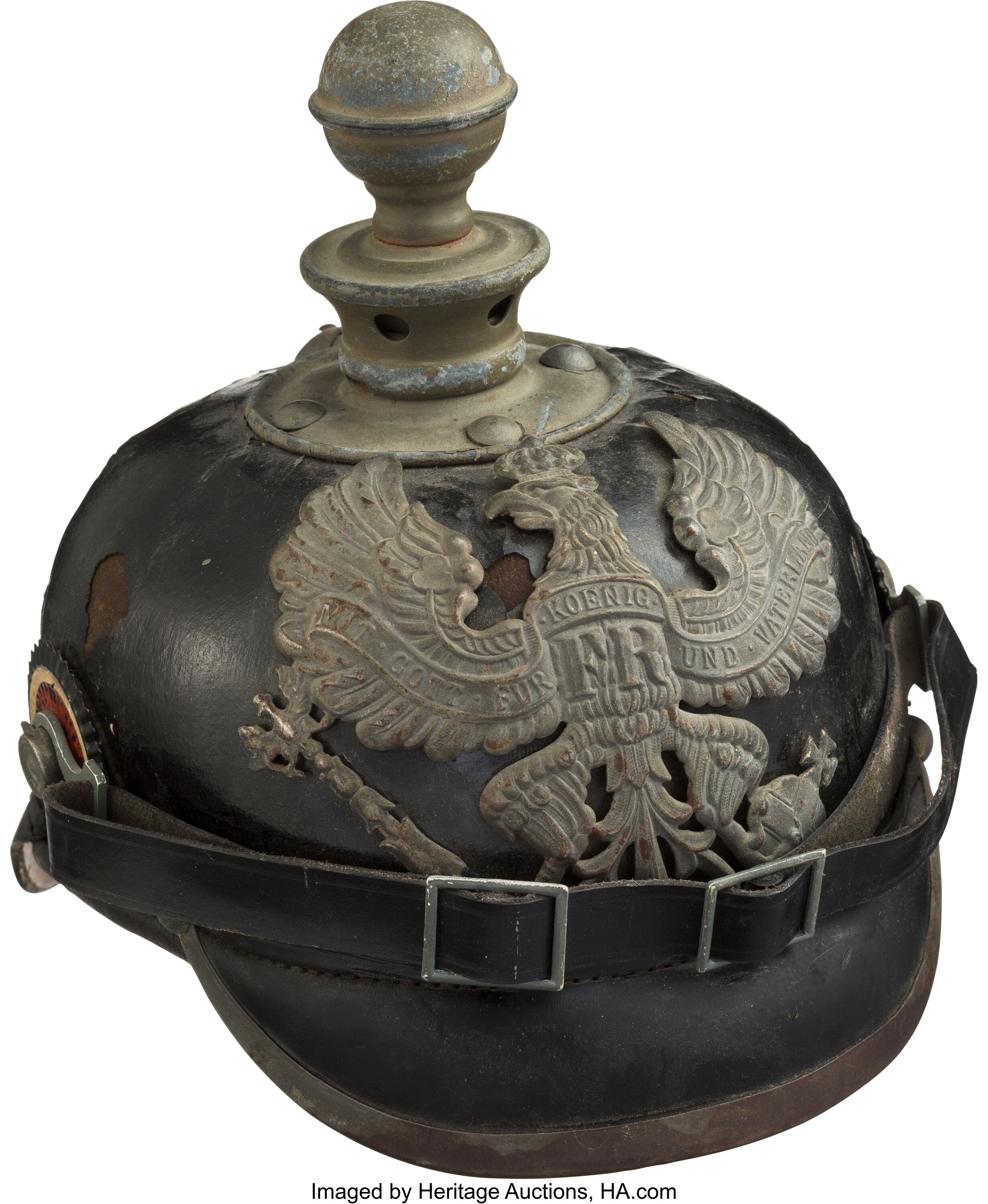 Imperial German Prussian Model 1915 Artillery Helmet.. ... | Lot #40531 ...