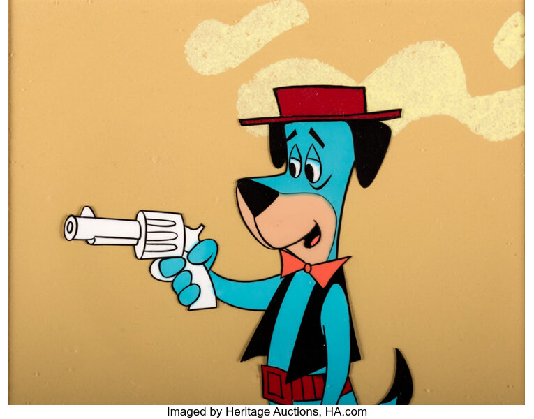 The Huckleberry Hound Show Huck As A Cowboy Production Cel And Lot Heritage Auctions