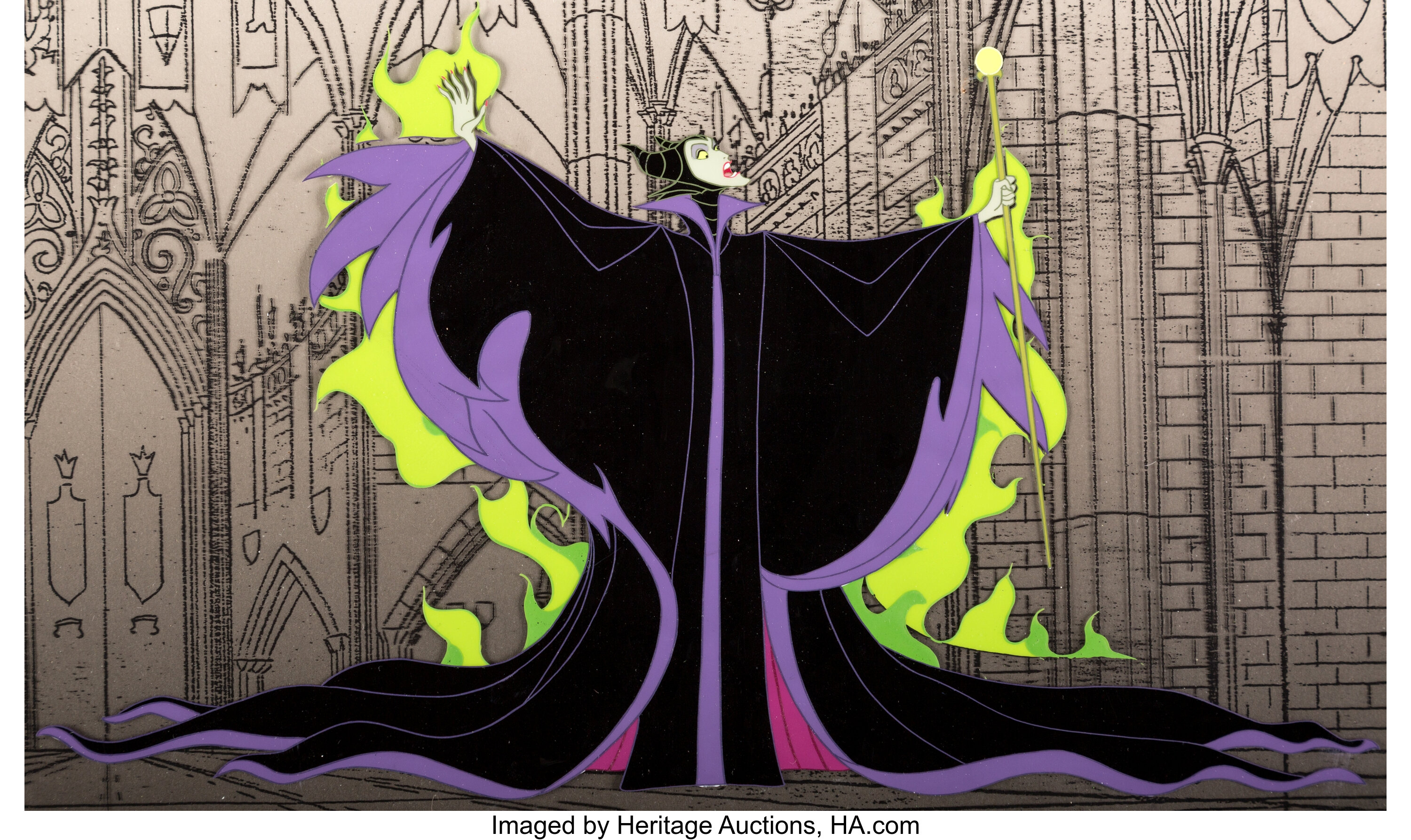 Sleeping Beauty Maleficent - Cartoons Paint By Numbers - Paint by numbers  for adult