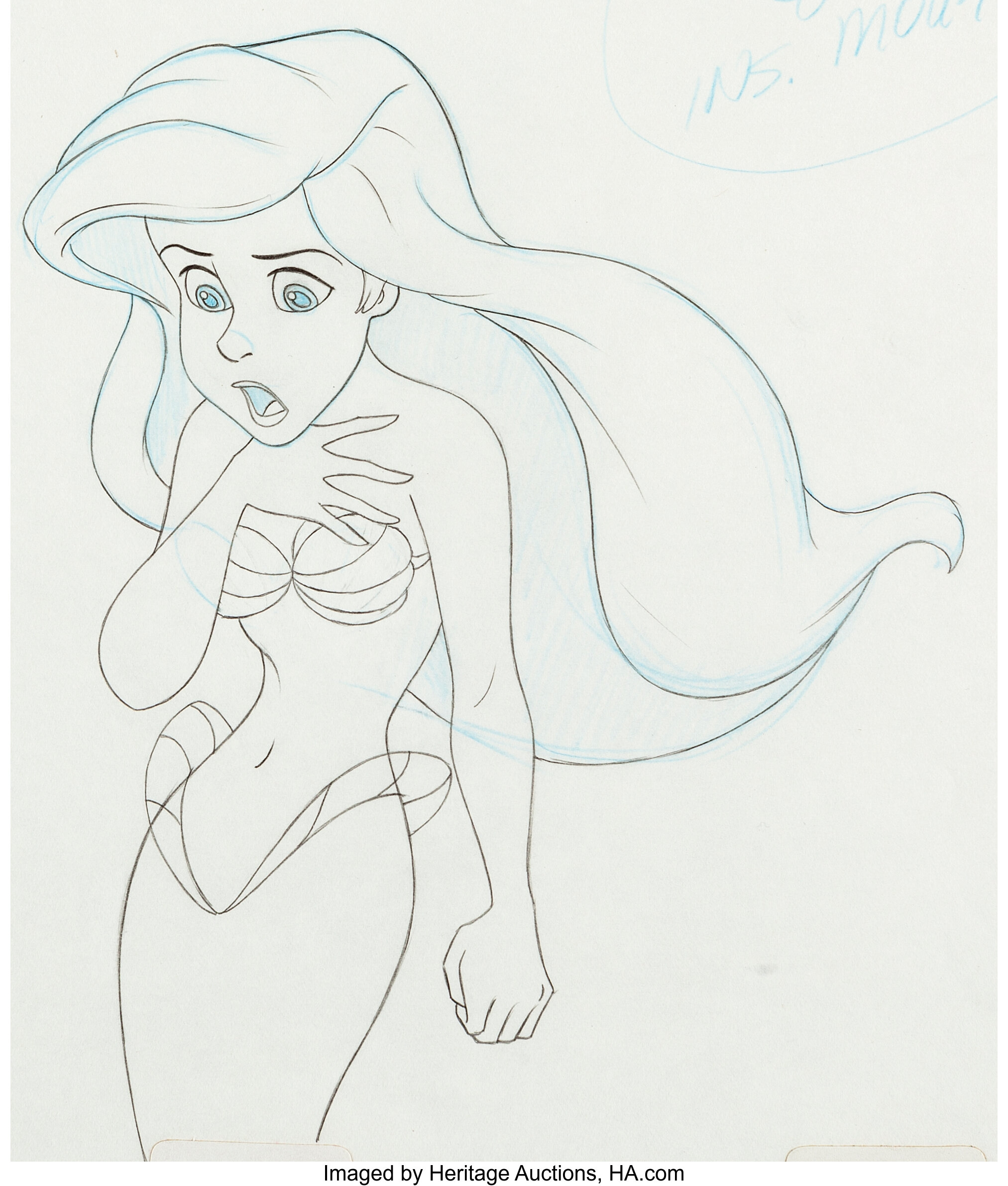 the little mermaid disney sketches