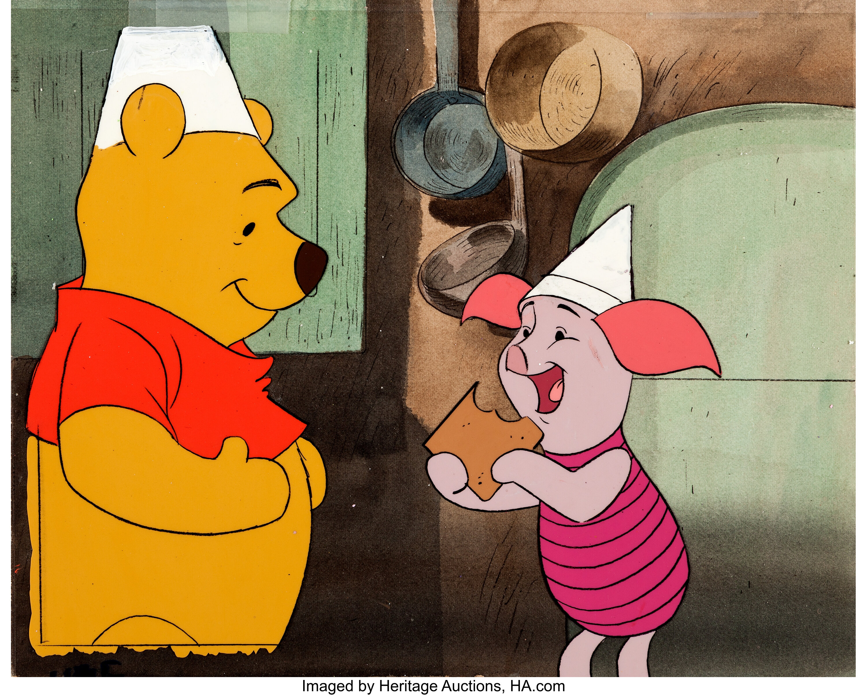 winnie the pooh eating piglet