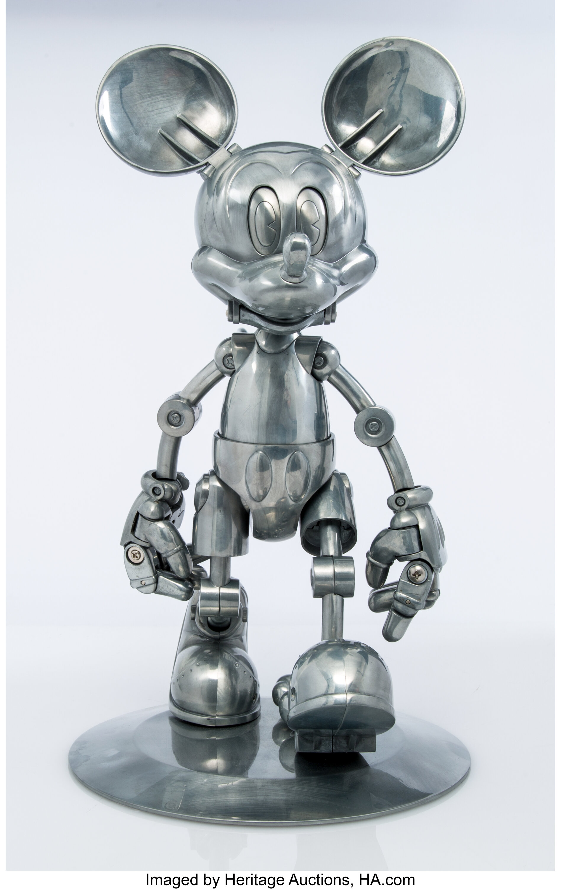 Hajime Sorayama X Disney X Tomy. Future Mickey Retro, 2005. Zinc