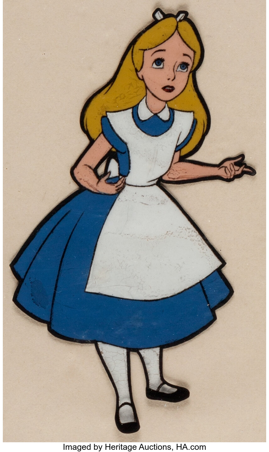 Alice in Wonderland/Disneyland Alice Production Cel (Walt Disney, | Lot ...