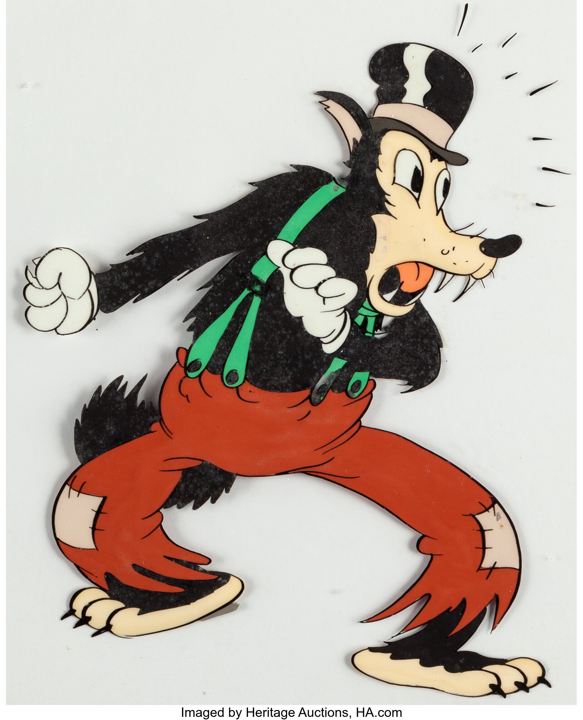 The Big Bad Wolf Production Cel Walt Disney 1934 Animation Lot 97303 Heritage Auctions