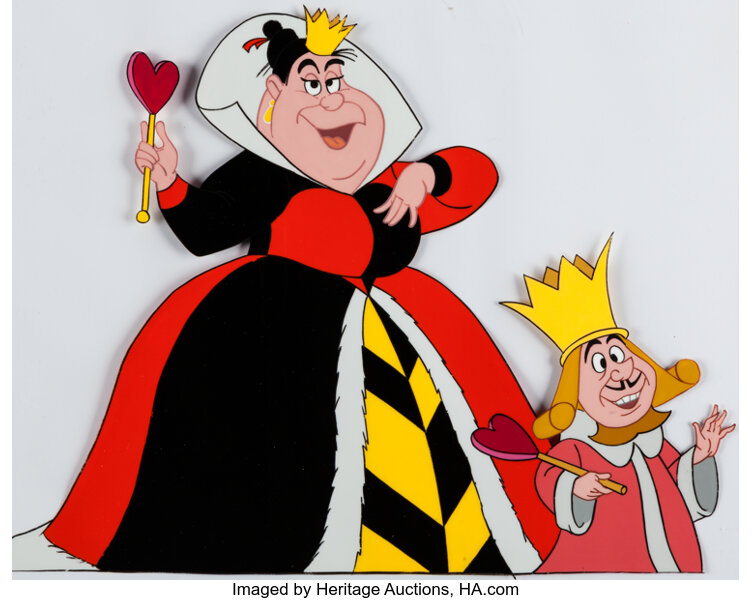 Alice In Communicationland King And Queen Of Hearts Production Cel Lot Heritage Auctions