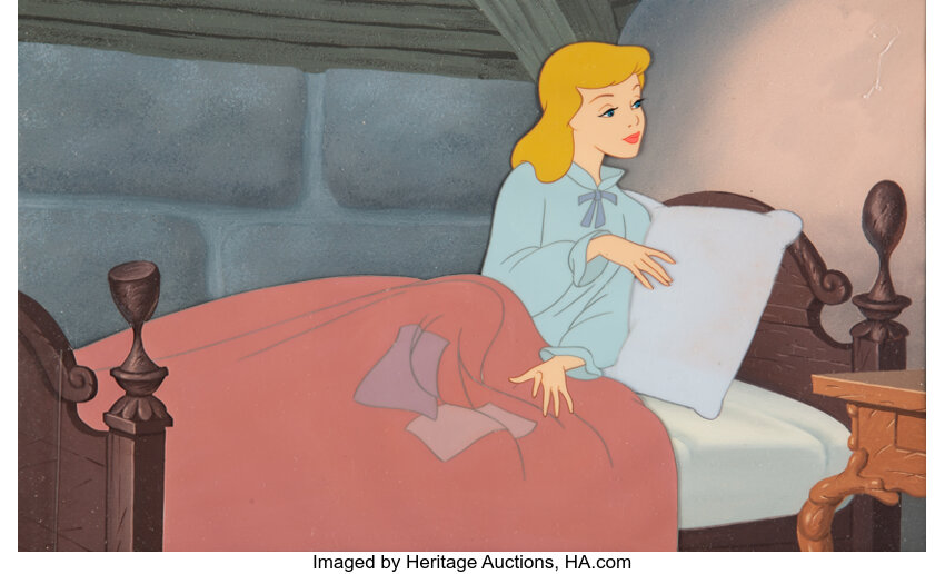 Cinderella Production Cel with Master Production Background (Walt, Lot  #96175