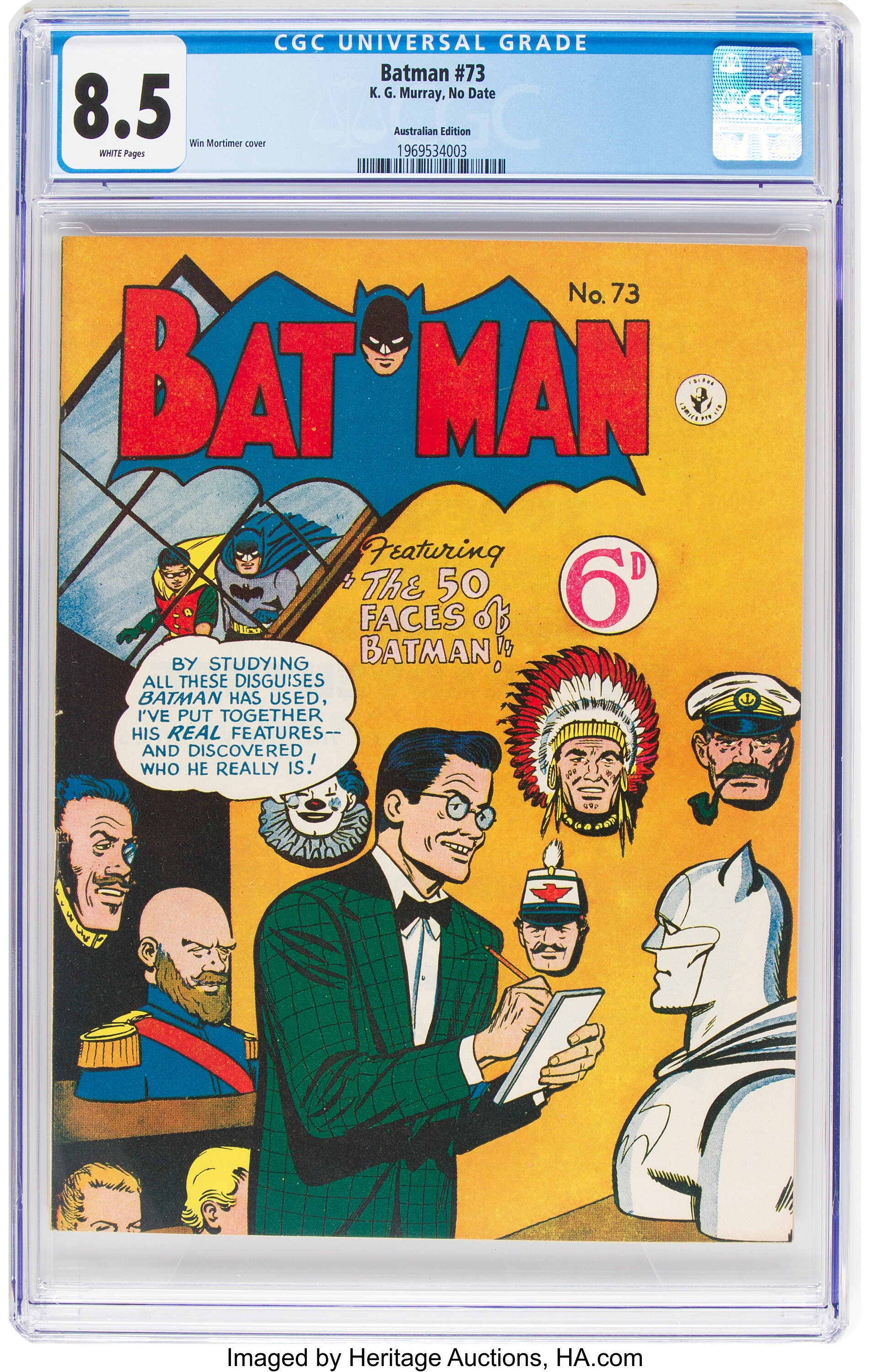 Batman #73 Australian Edition (K. Gordon Murray Productions Inc., | Lot  #13313 | Heritage Auctions