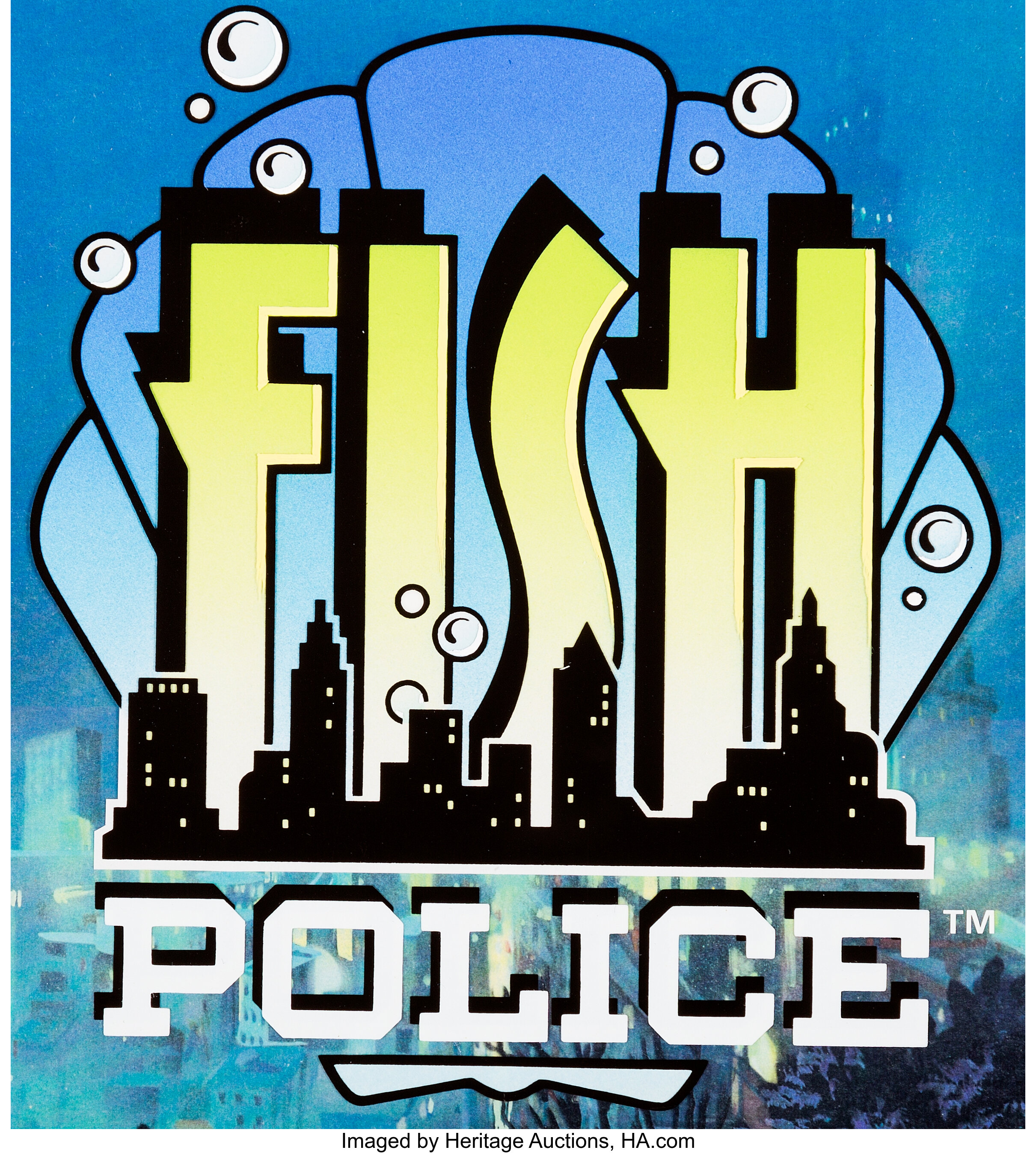 Fish Police Title Cel (Hanna-Barbera, 1992).... Animation Art | Lot ...