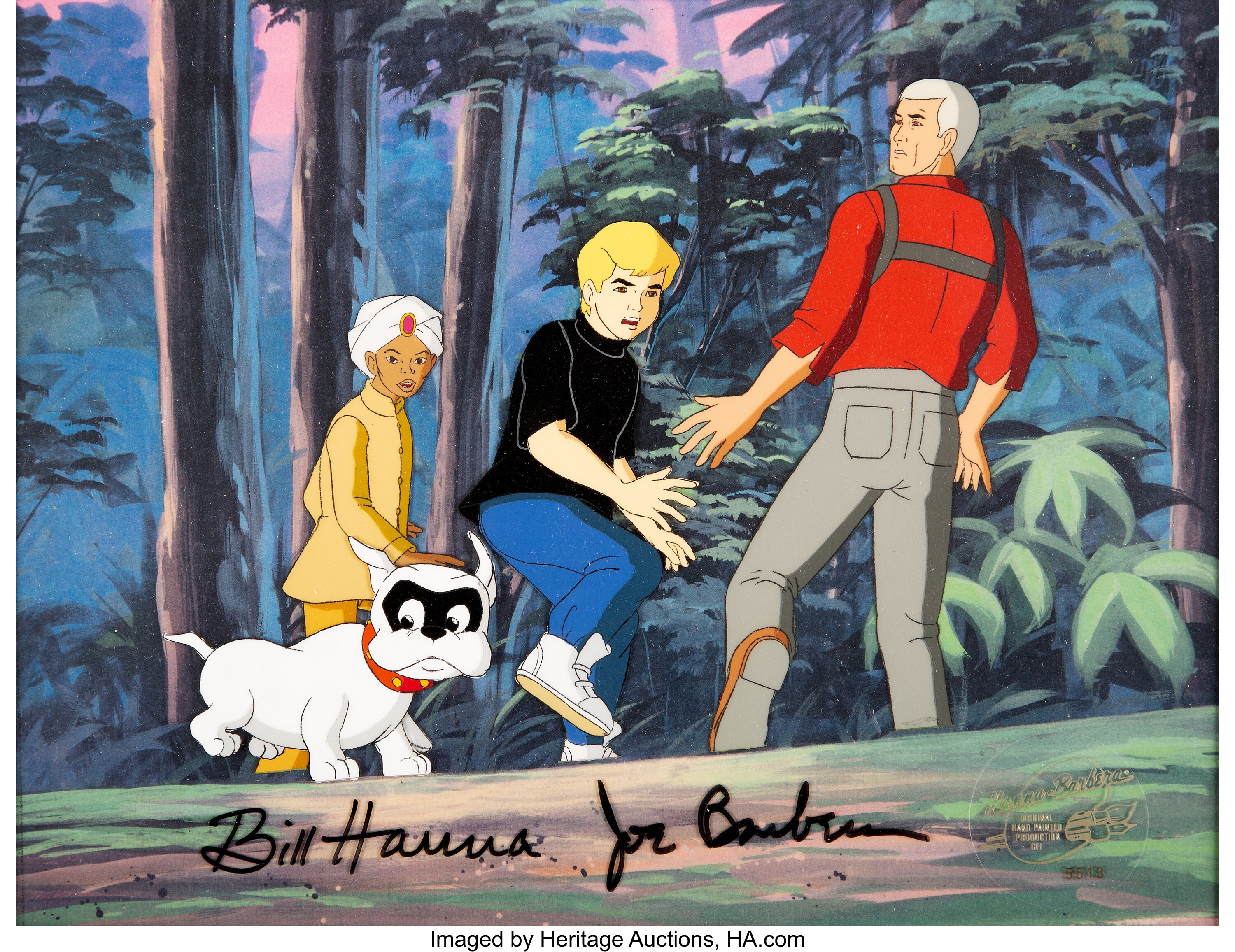 Jonny Quest Hanna Barbera Animation Art Sericel with Color