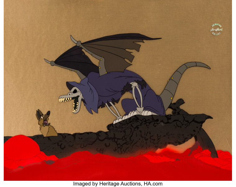 All Dogs Go To Heaven Charlie And Demon Production Cel Setup Lot Heritage Auctions
