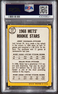 1968 Topps Jerry Koosman/Nolan Ryan #177 PSA 5