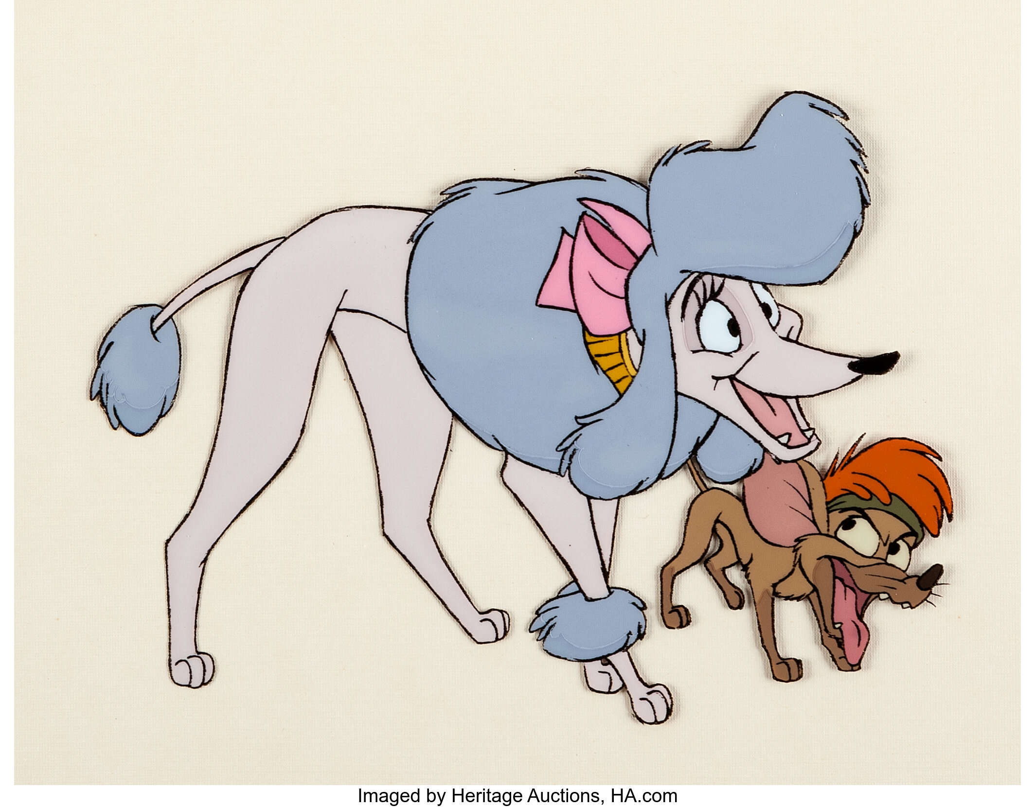 Oliver and Company Georgette Production Cel Walt Disney, 1988 by