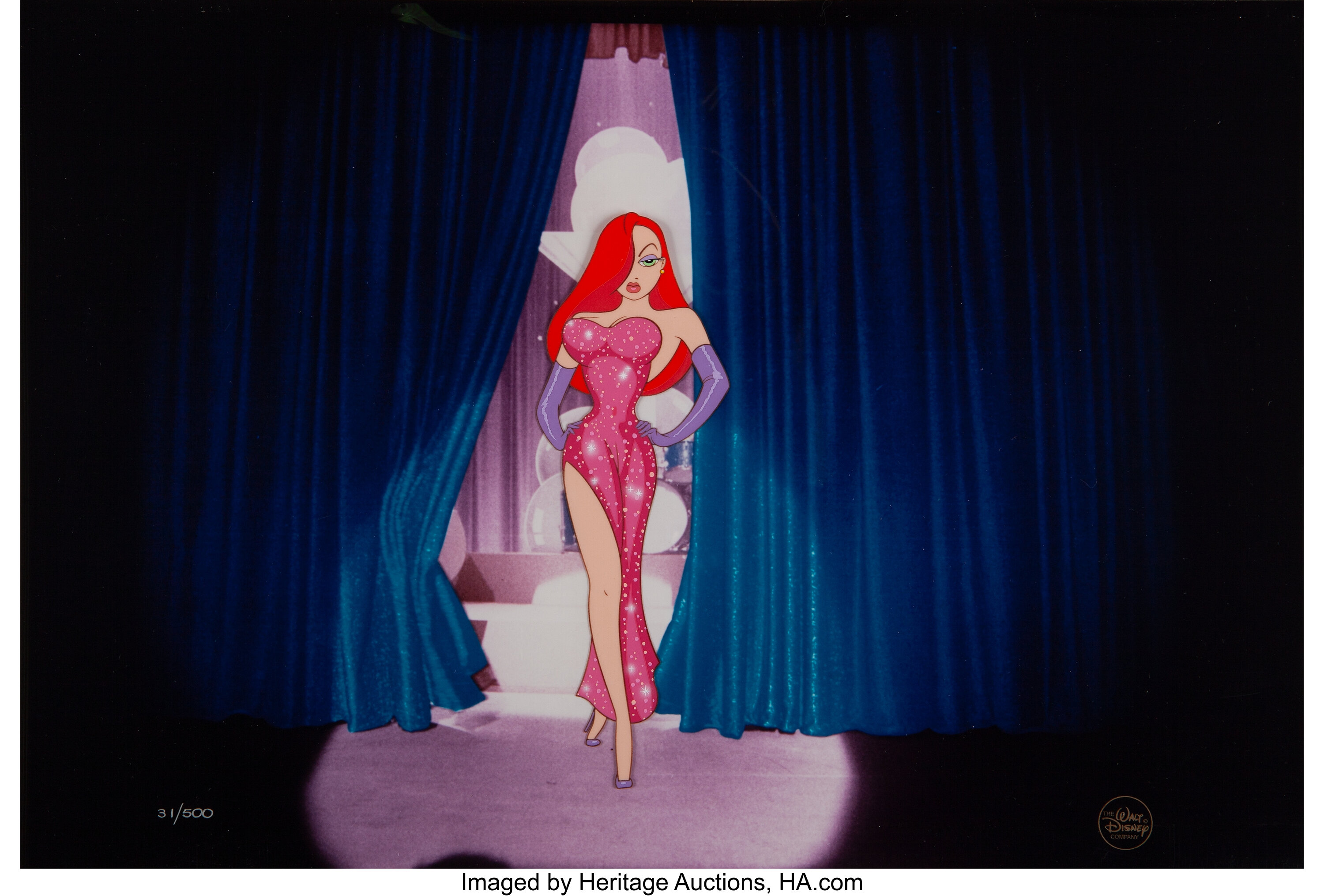 Who Framed Roger Rabbit Jessica Rabbit Limited Edition Cel 31 500 Lot 96233 Heritage Auctions