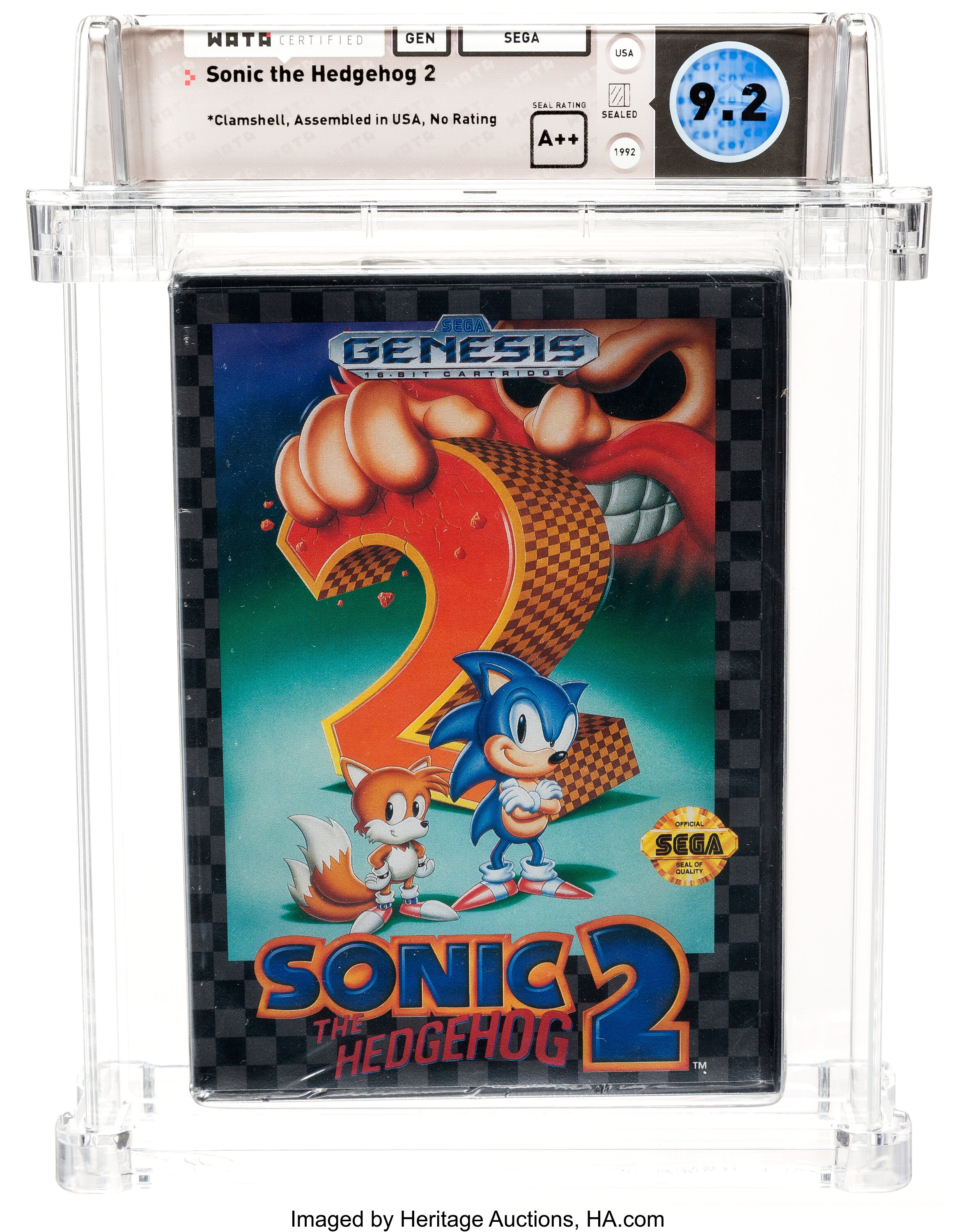 sega genesis box sonic 2