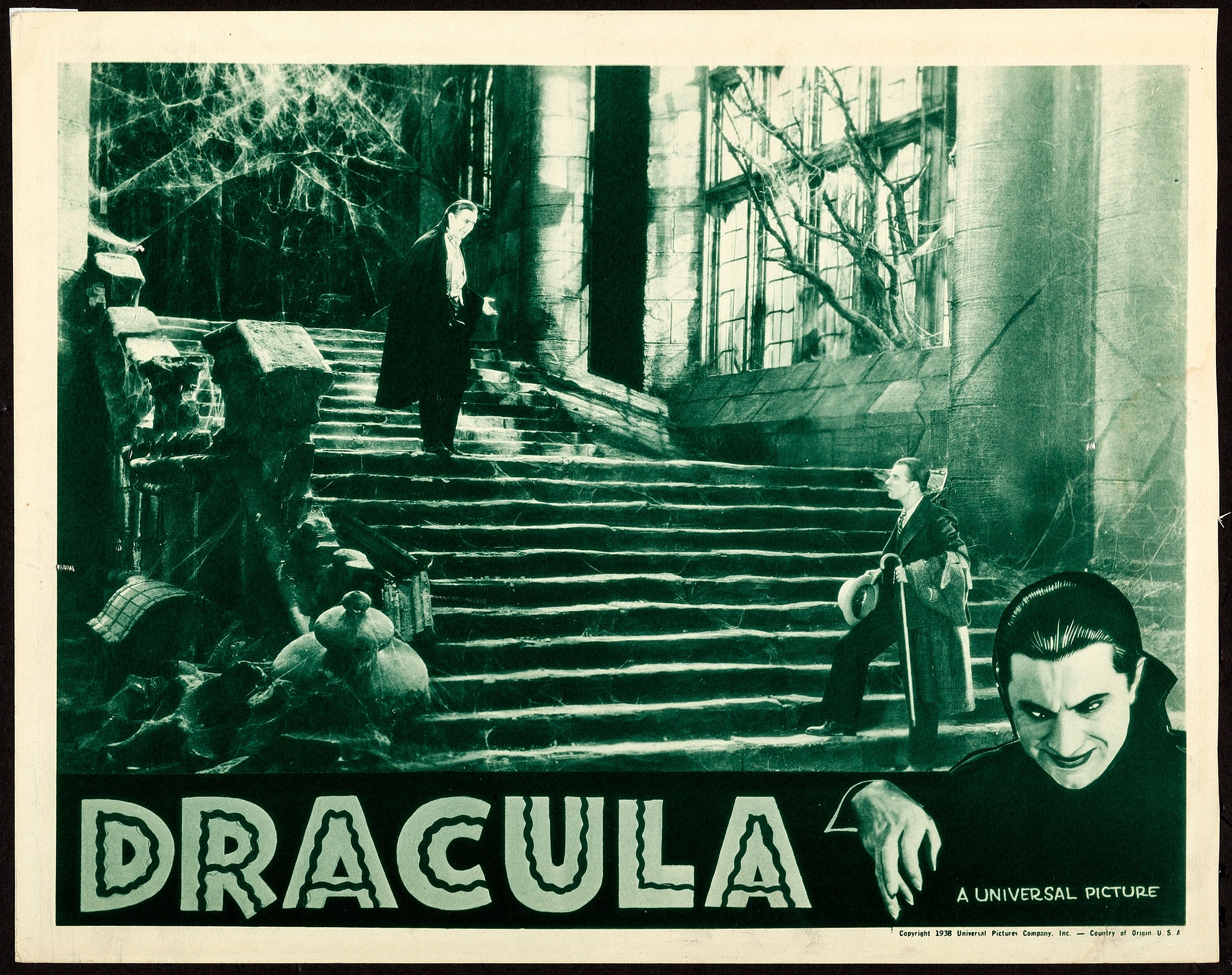 Dracula (Universal, R-1938). Fine/Very Fine. Lobby Card (11