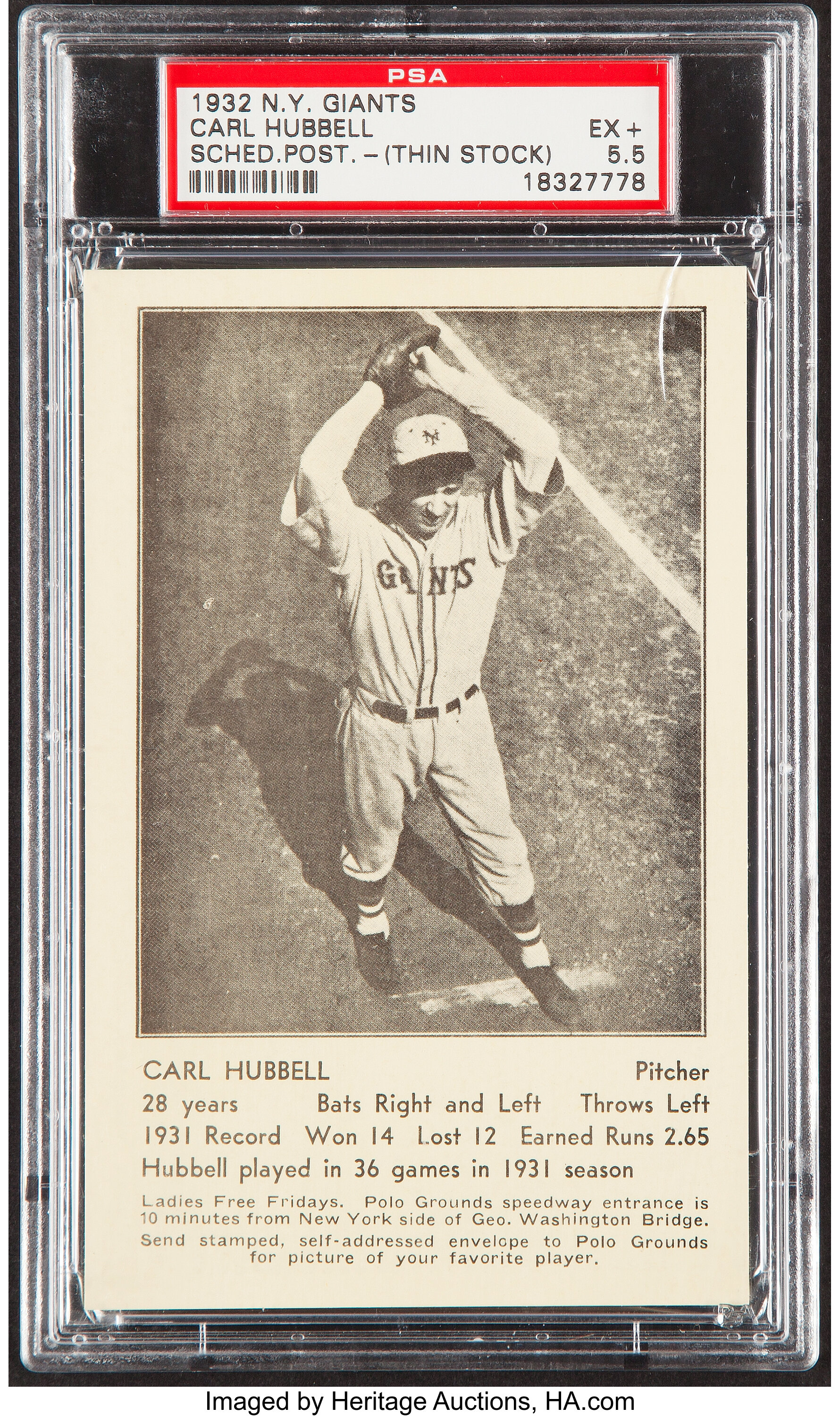 1938 Carl Hubbell New York Giants, baseball Painting by Celestial