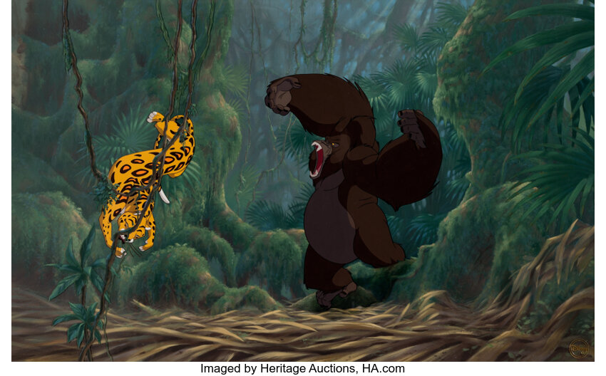 Tarzan Kerchak Presentation Cel and Master Production Background