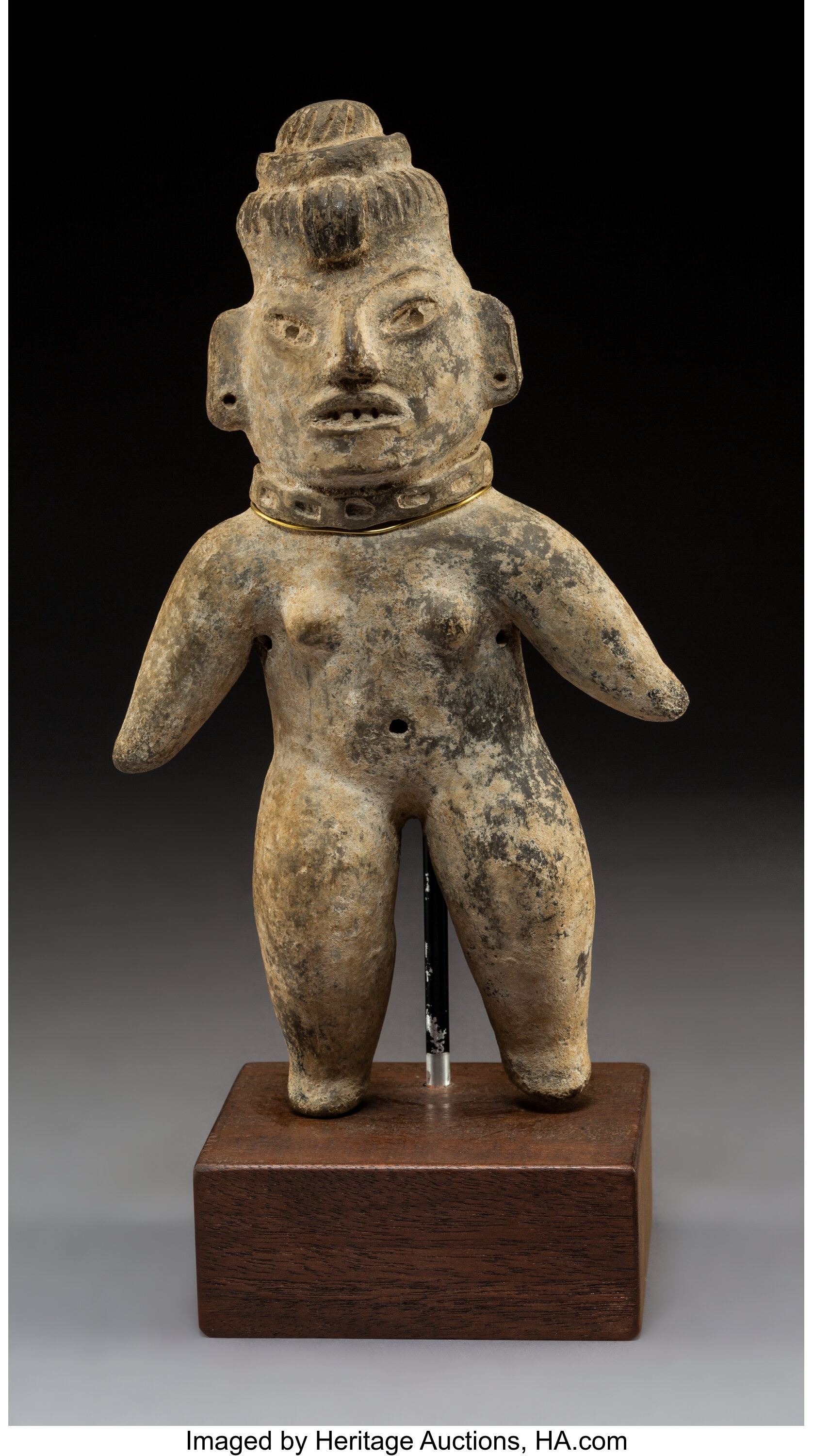 A Pre-classic Morelos Tlatilco Standing Figure With A Base 