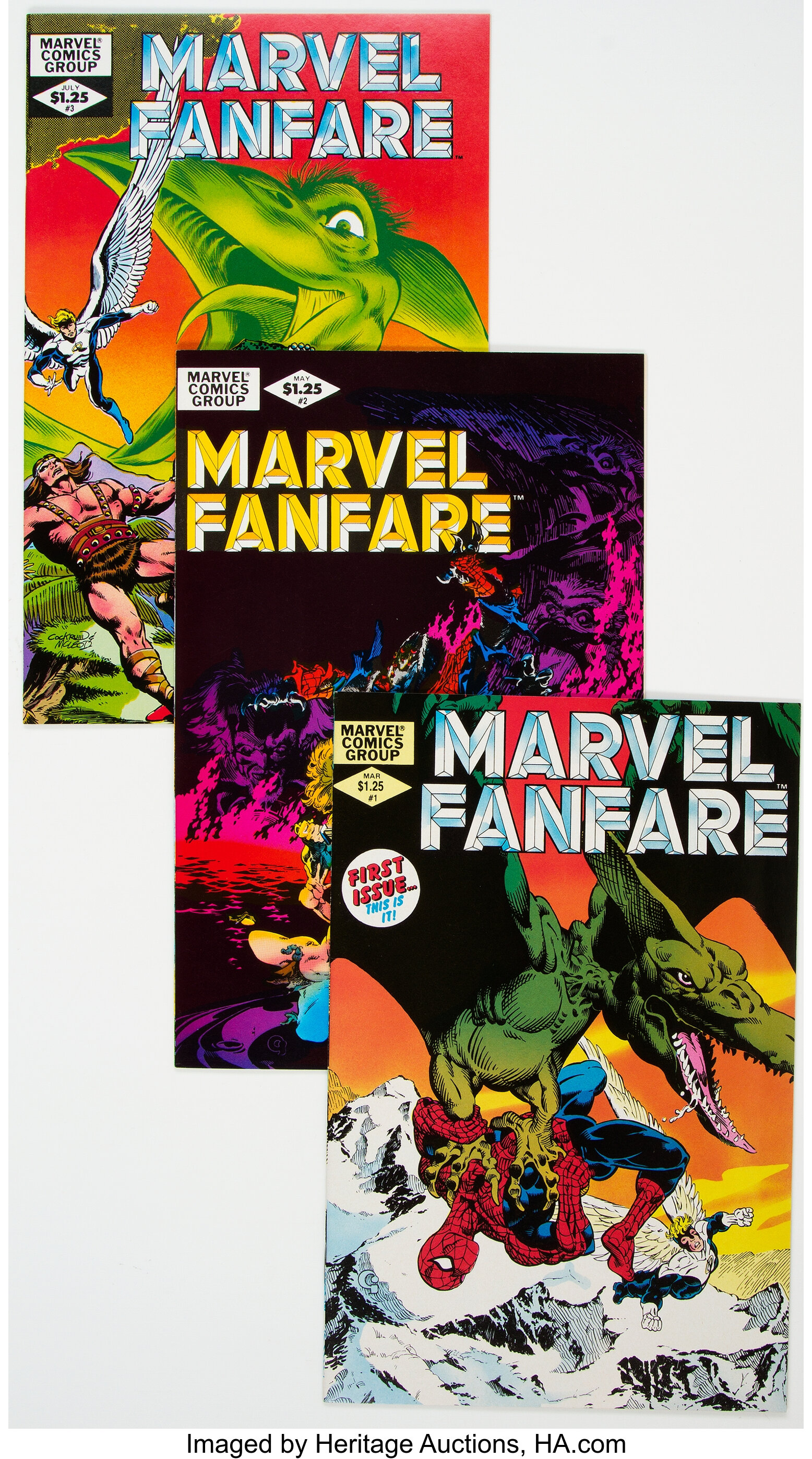 Marvel Fanfare Group Of 55 Marvel 19 91 Condition Average Lot Heritage Auctions