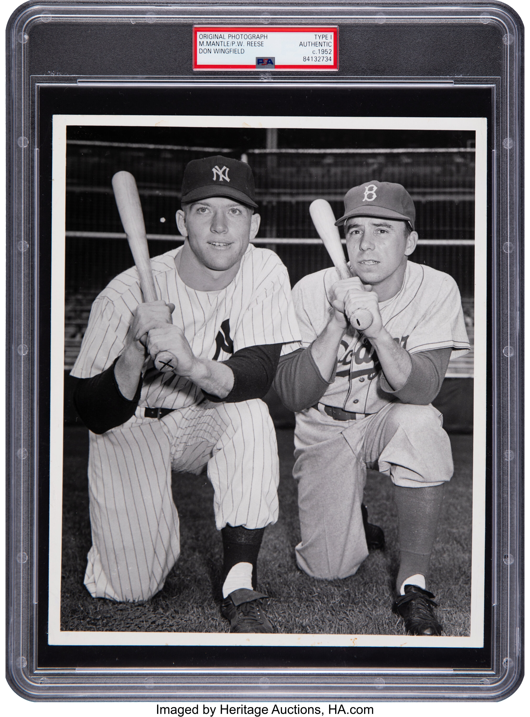 1950s era baseball card depicting Hall of Fame player Pee Wee