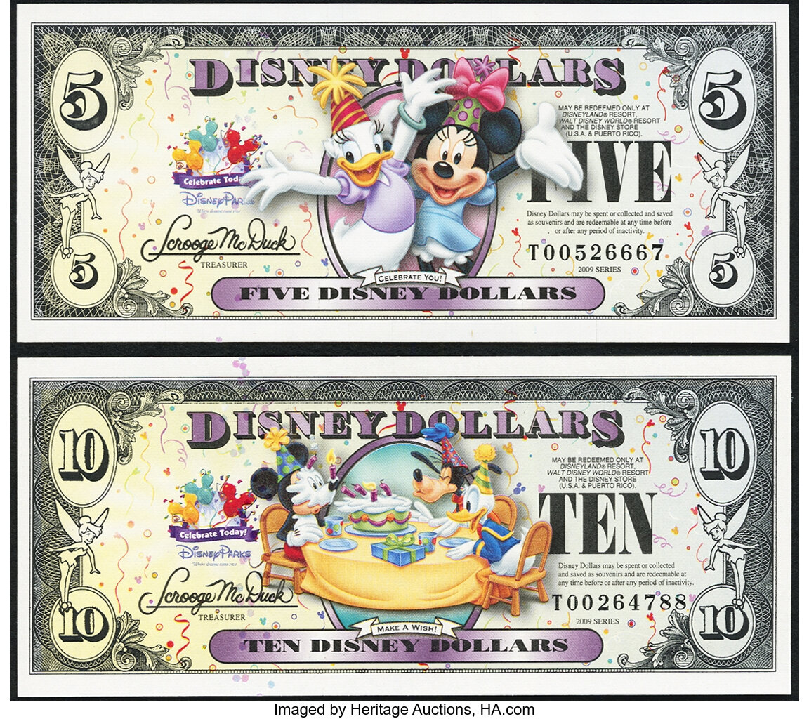 disney-dollars-disney-store-5-10-2009-rodgers-r-153-154-gem-lot