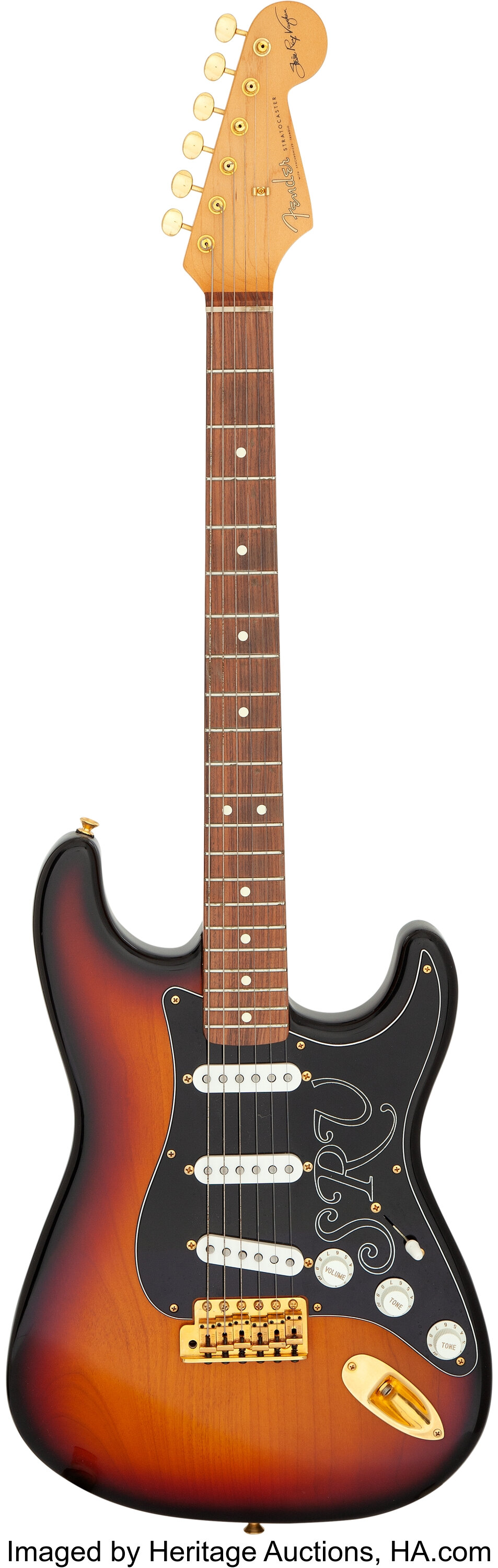 1989 Fender Stevie Ray Vaughan Stratocaster Sunburst Solid Body | Lot ...