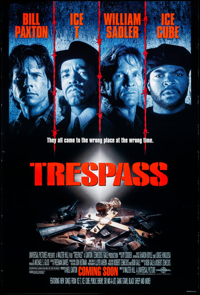 MOVIE PHOTO: TRESPASS-1992-ICE CUBE-BLACK&WHITE-8x10 MOVIE STILL FN at  's Entertainment Collectibles Store